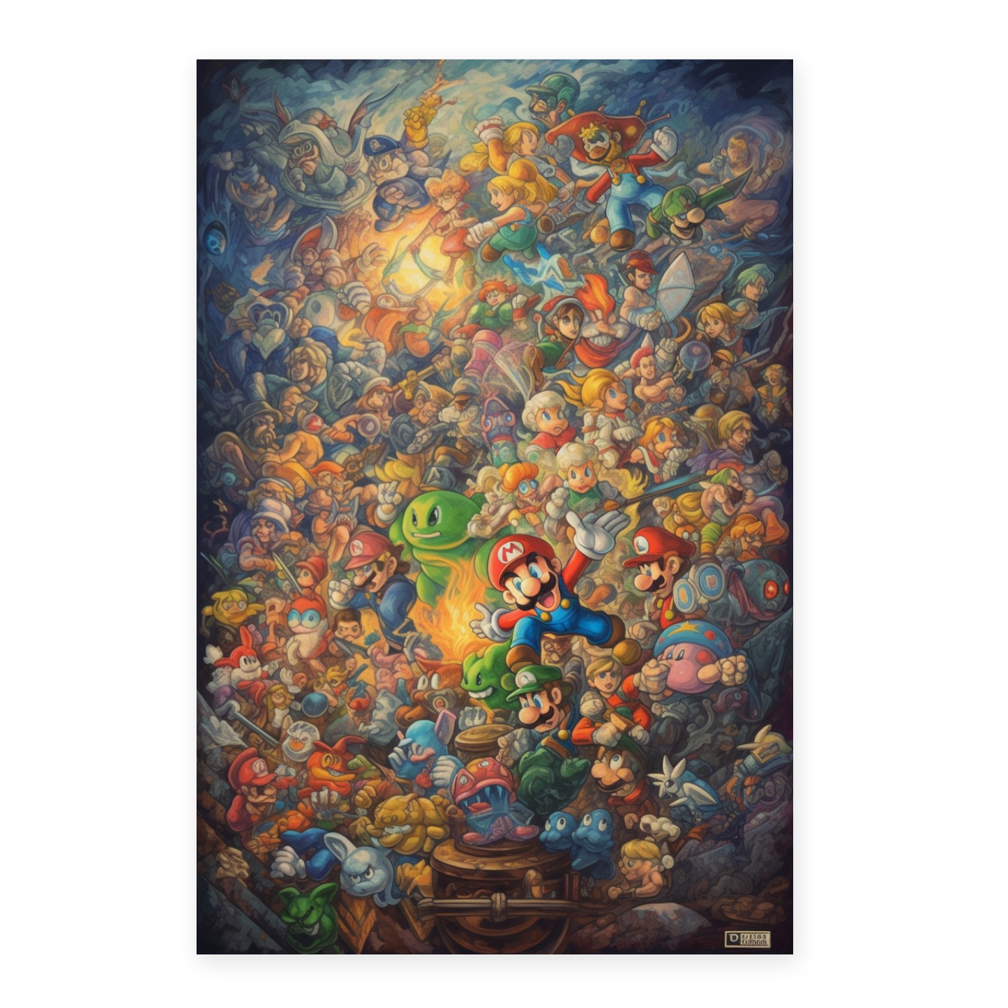 Póster de Pintura al Óleo con Compi
