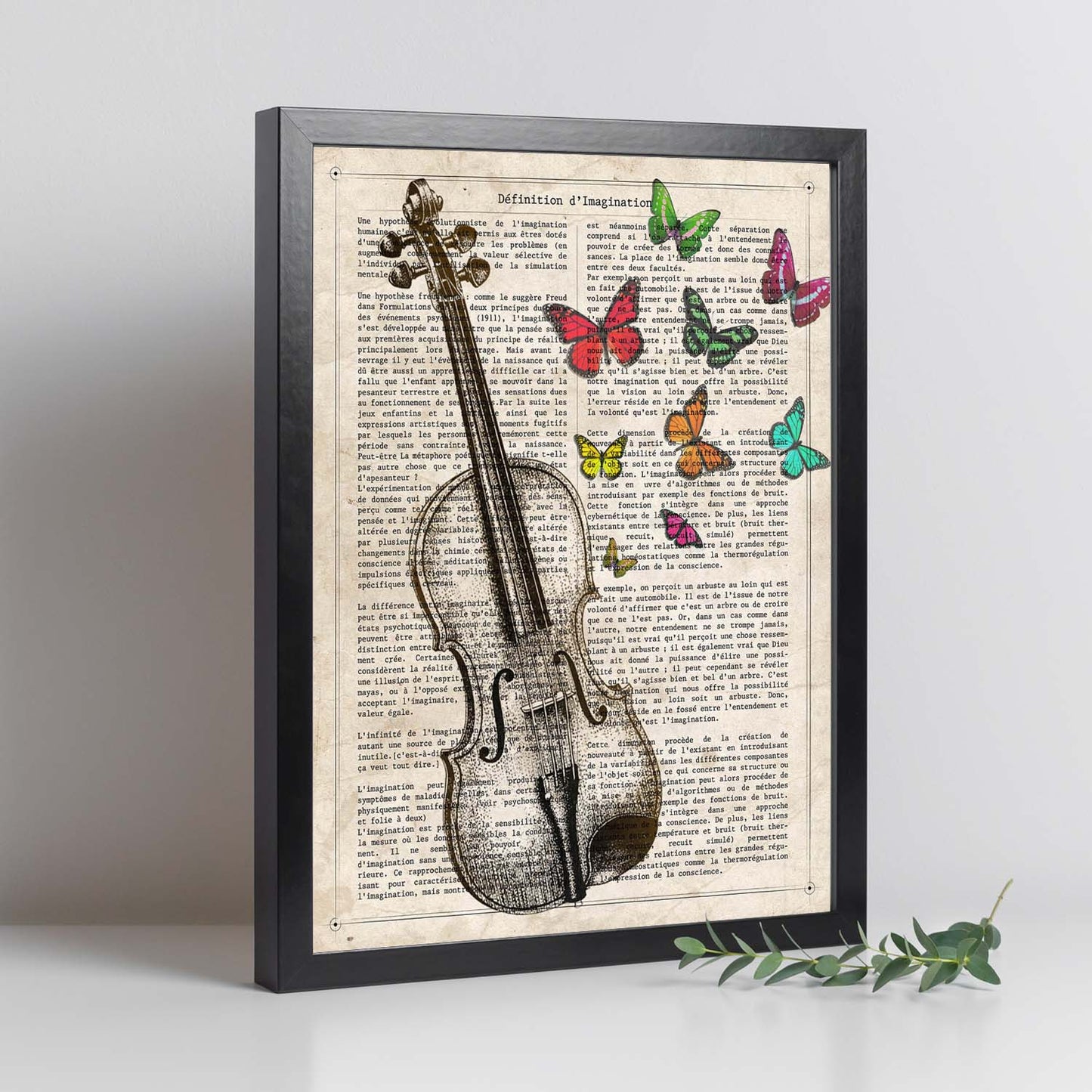 Poster de Violin. Láminas musicales con definiciones para-Artwork-Nacnic-Nacnic Estudio SL