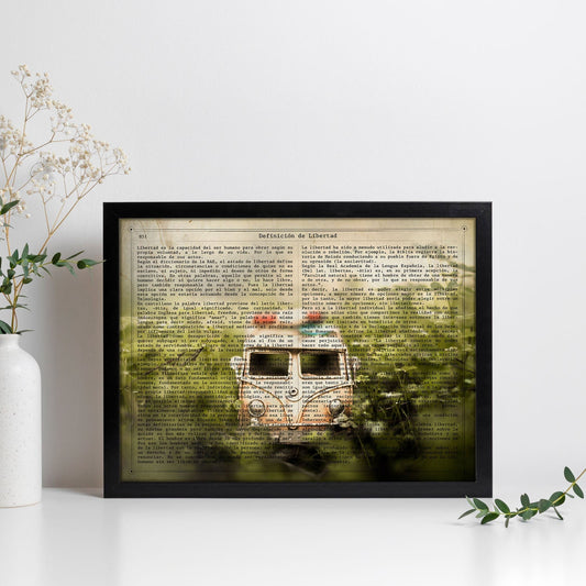 Poster de Volkswagen Van.Láminas vintage para Posters con diseño vintage y definiciones.-Artwork-Nacnic-Nacnic Estudio SL