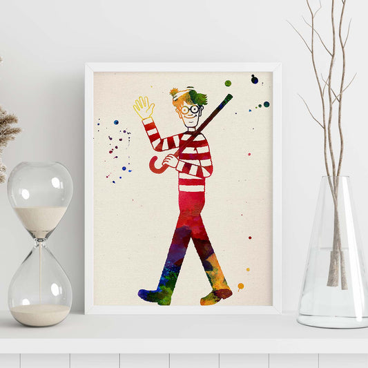 Poster de wally. Láminas de cine, películas, y actores. Posters de películas antiguas con estilo acuarela.-Artwork-Nacnic-Nacnic Estudio SL