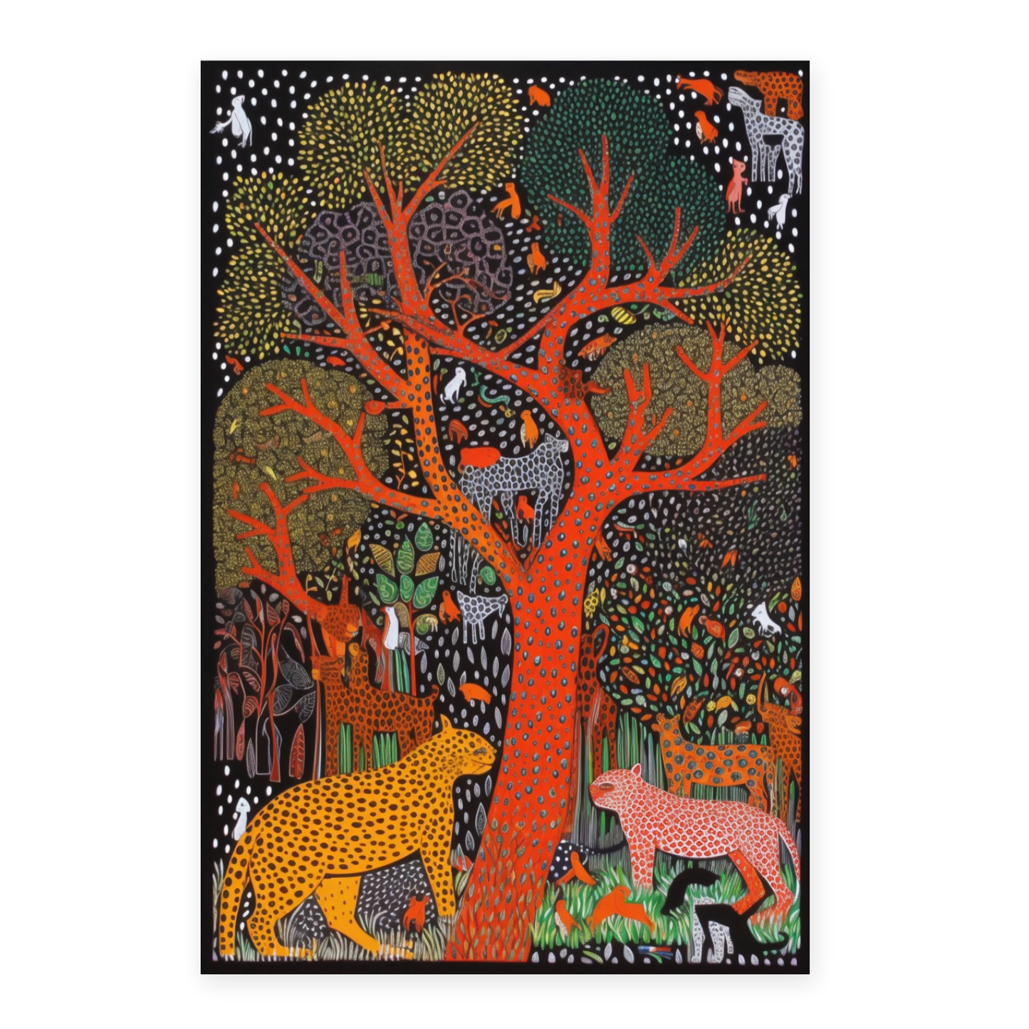 Poster de Yayoi Kusama "Animales An"