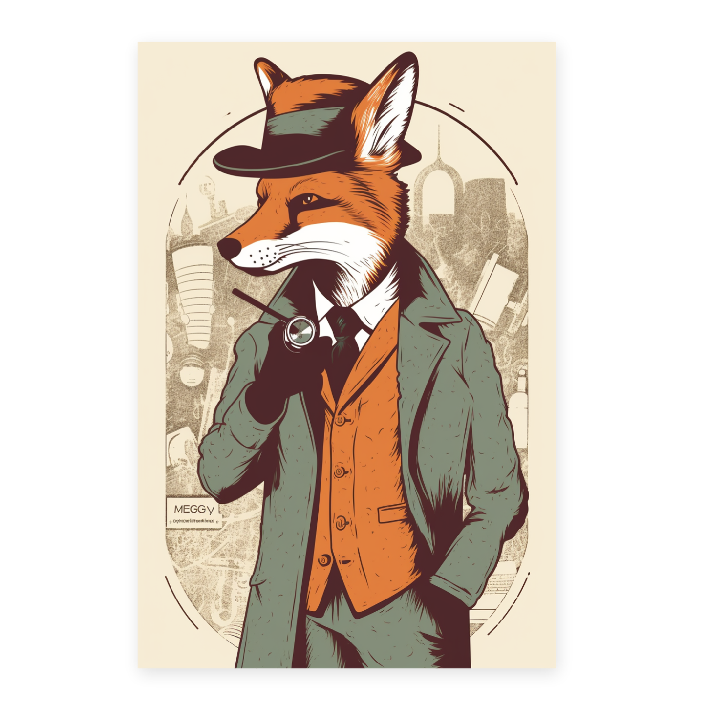 Póster del Detective Zorro