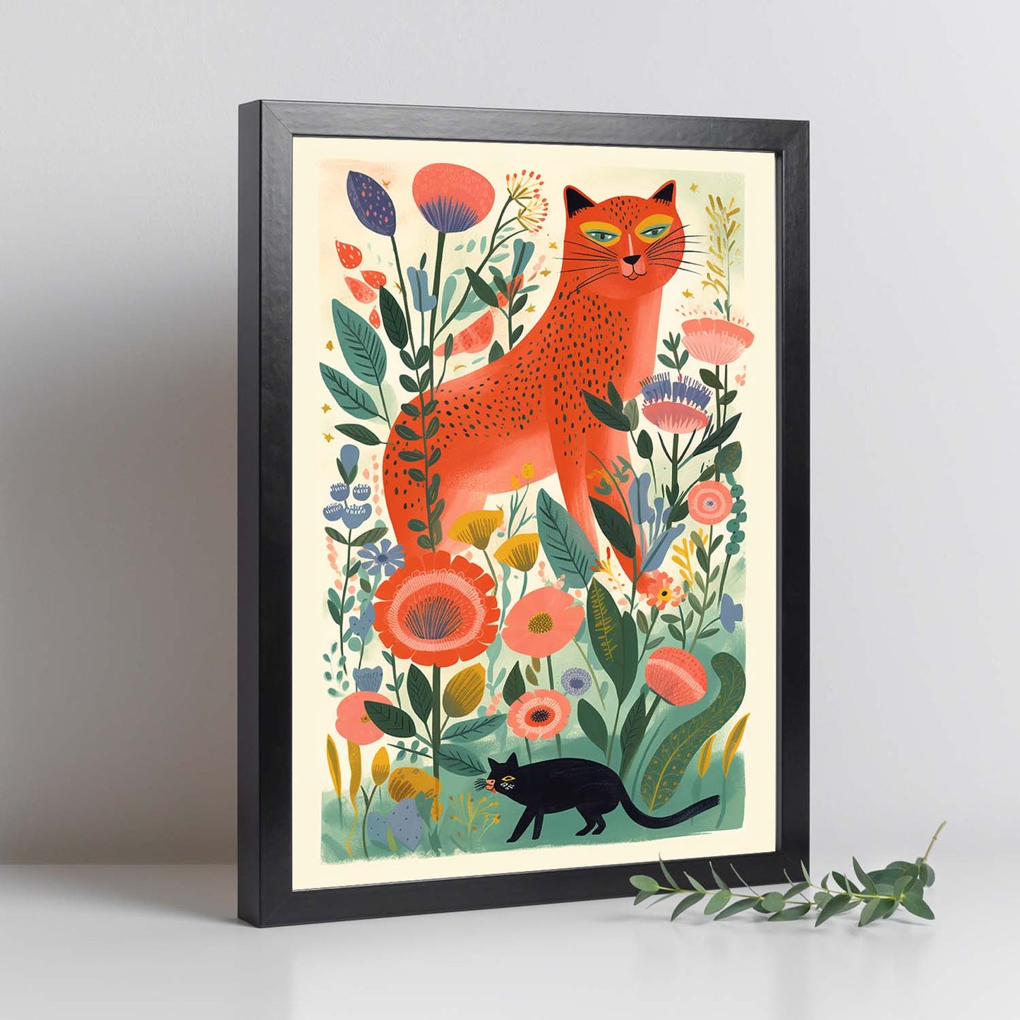 Póster de Día de las Madres con Ilustración DTG