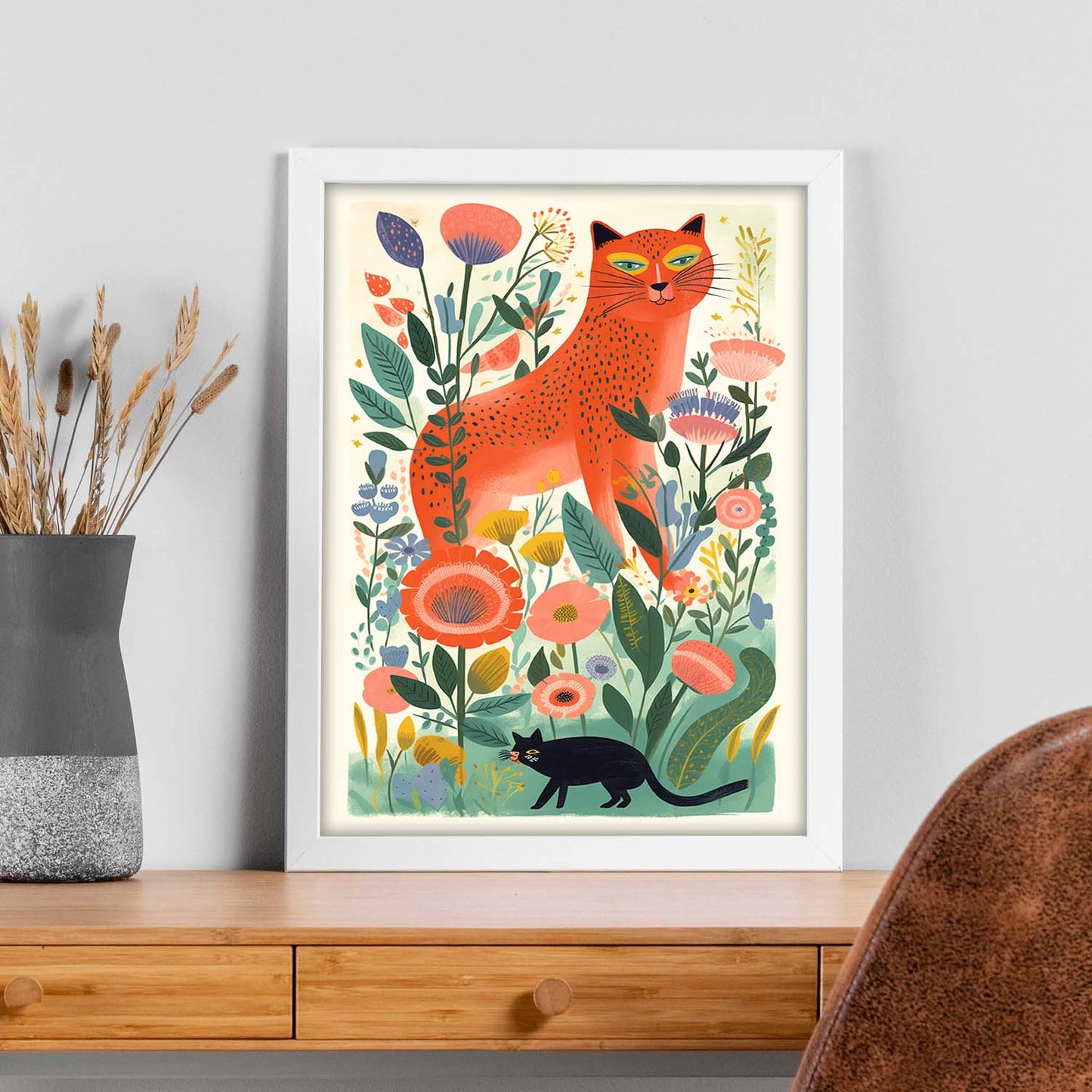 Póster de Día de las Madres con Ilustración DTG