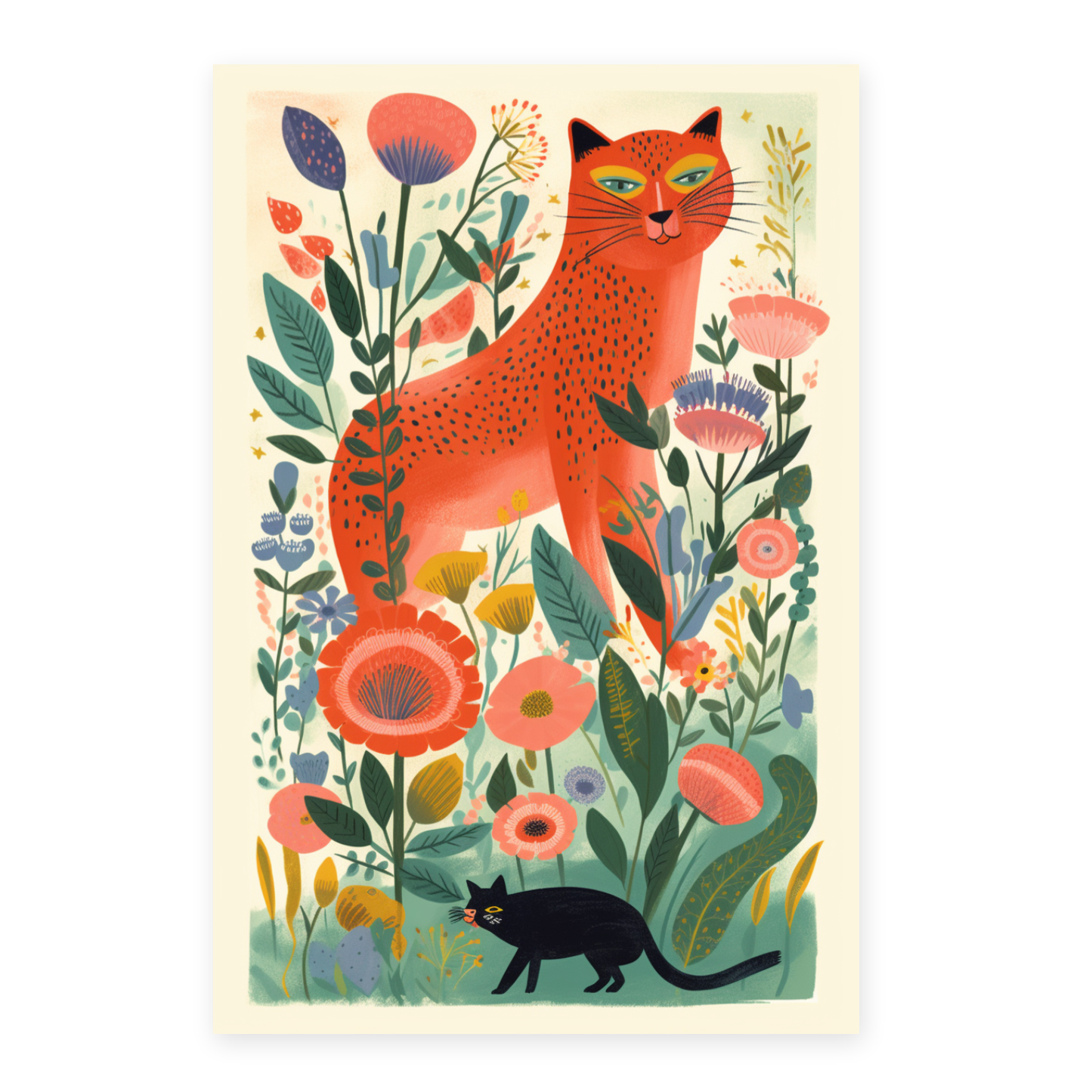 Póster de Día de las Madres con Ilustración DTG