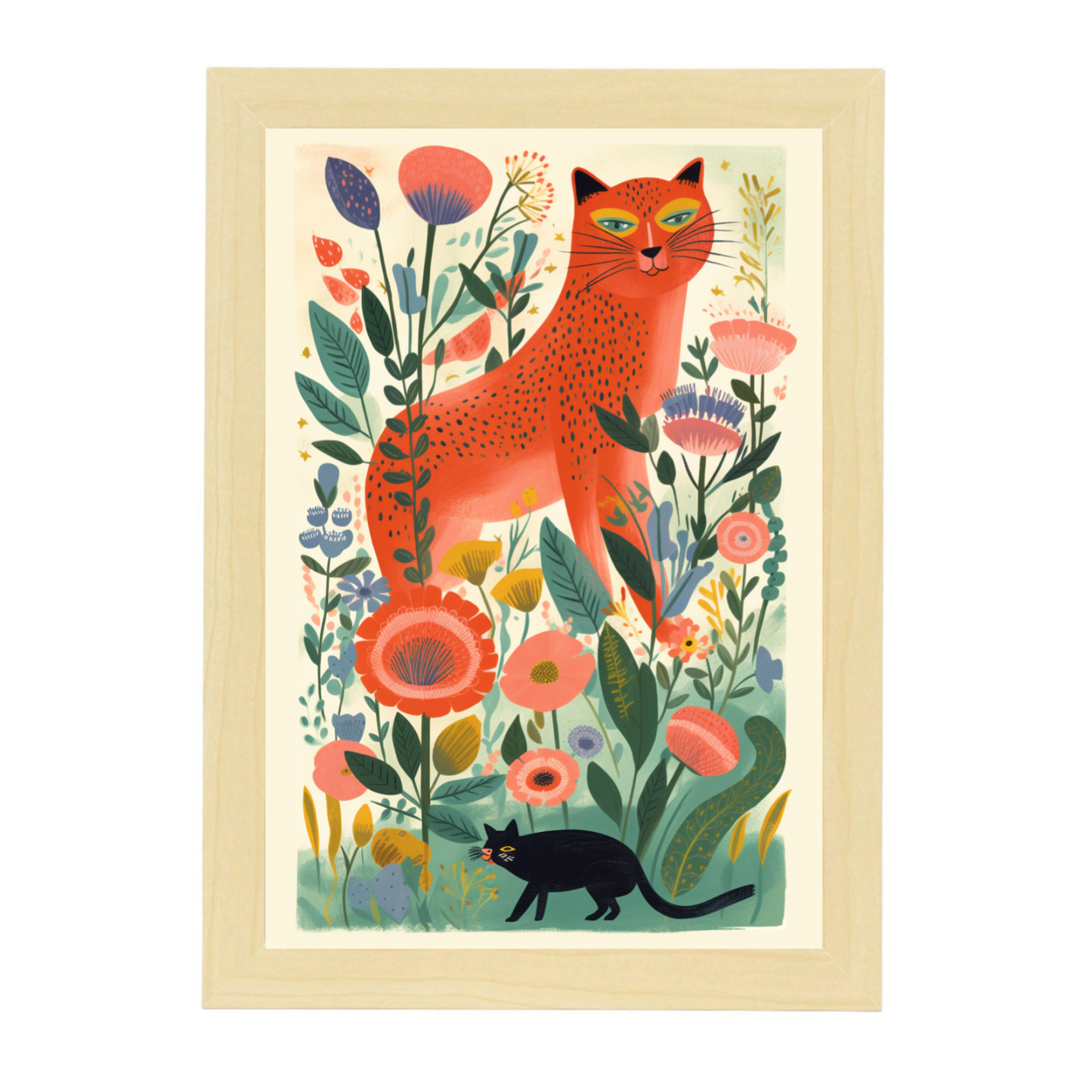 Póster de Día de las Madres con Ilustración DTG