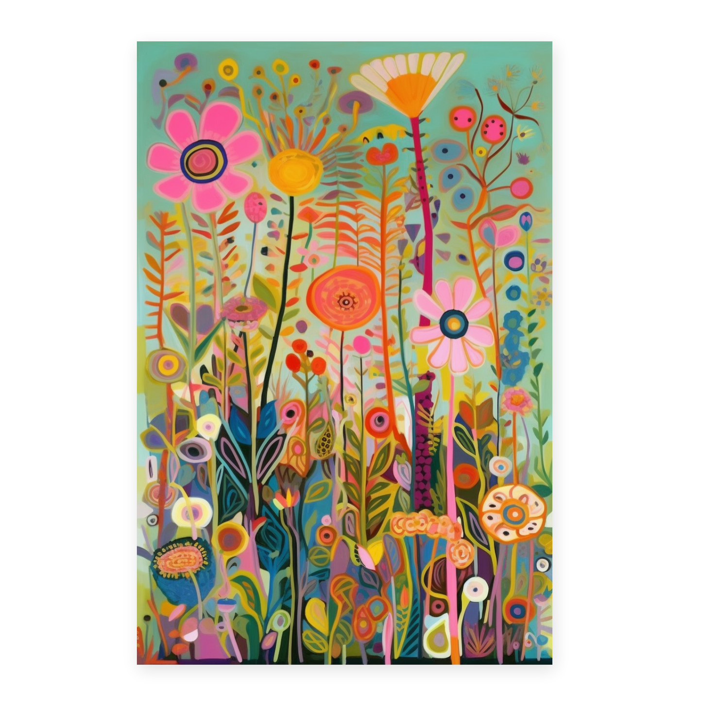 Poster del Jardín con O en Movimiento