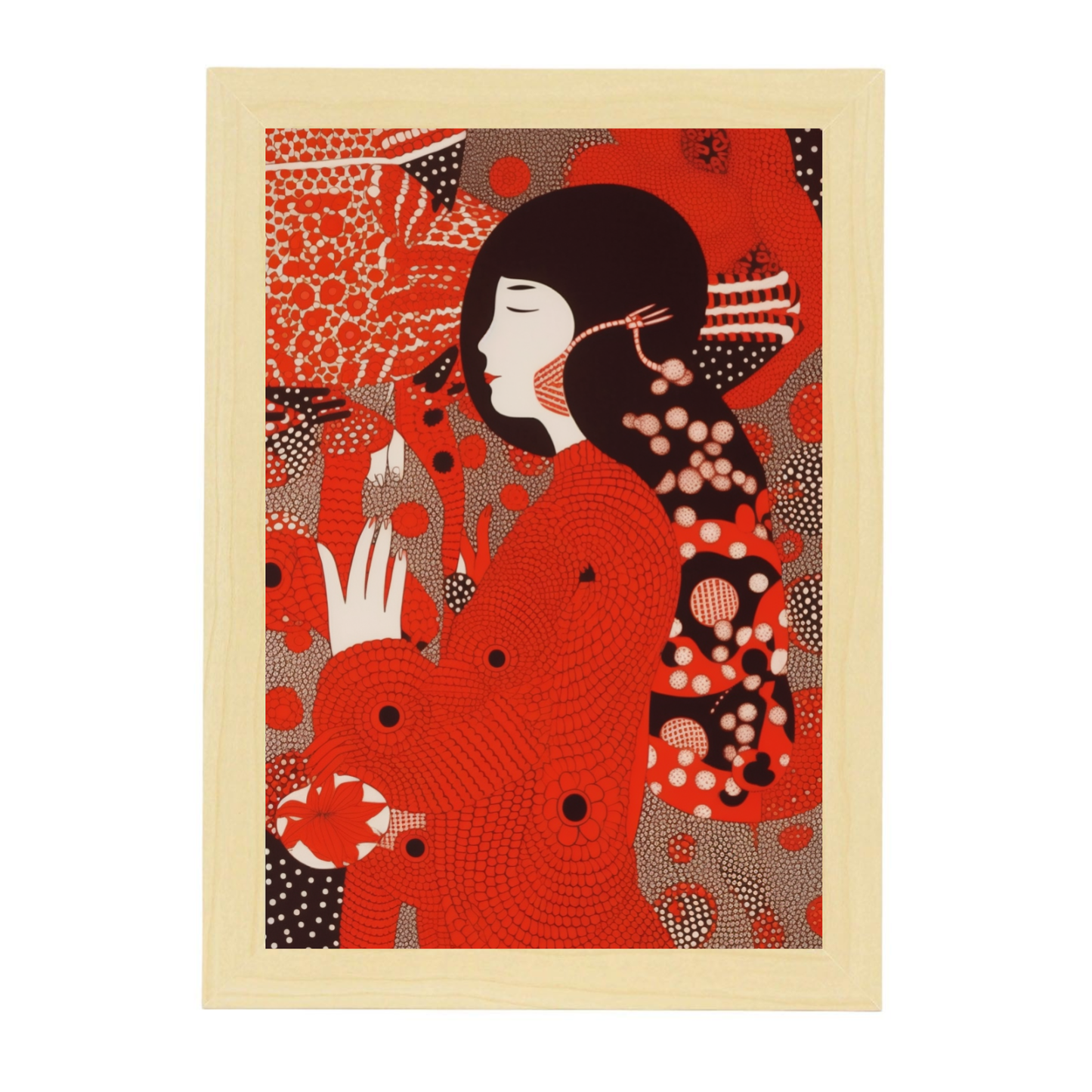 Póster detallado de Yayoi Kusama: Explorando el infinito