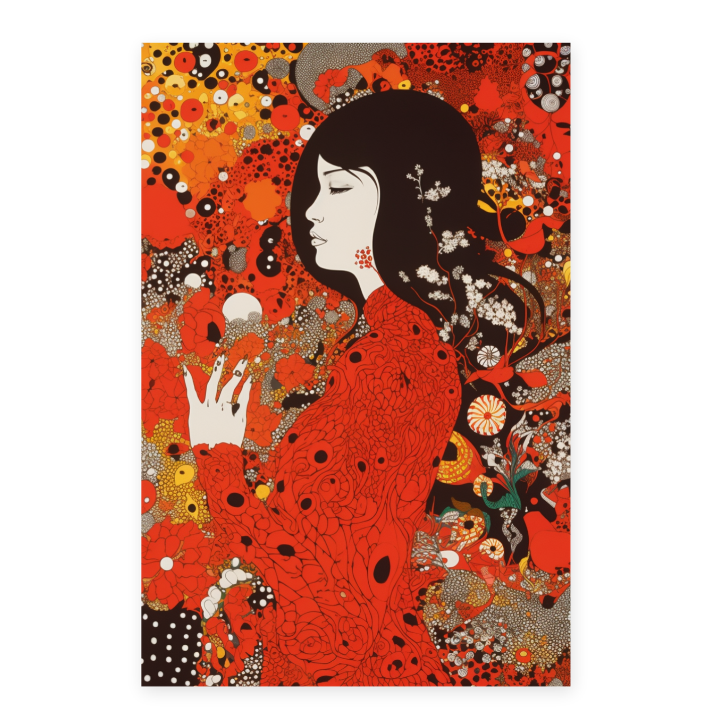 Póster Detalles en Abundancia de Yayoi Kusama