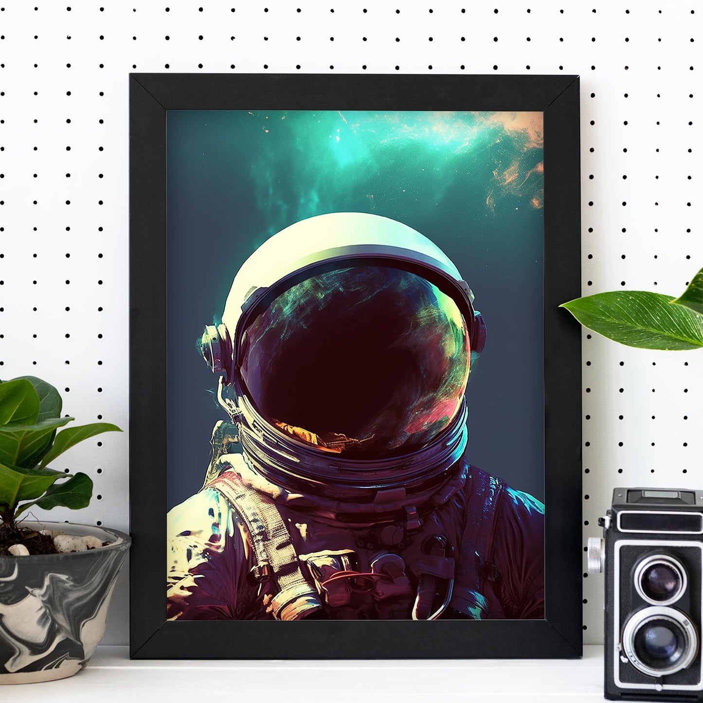 Póster: Explorando el Universo con Dios es un Astronauta