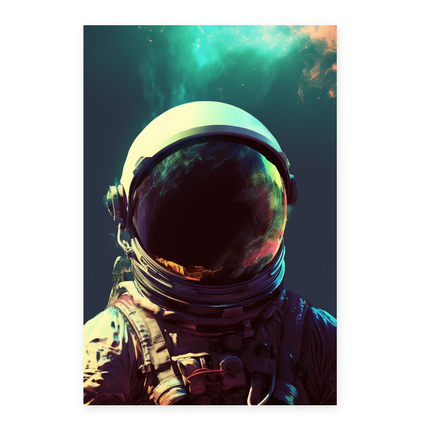 Póster: Explorando el Universo con Dios es un Astronauta