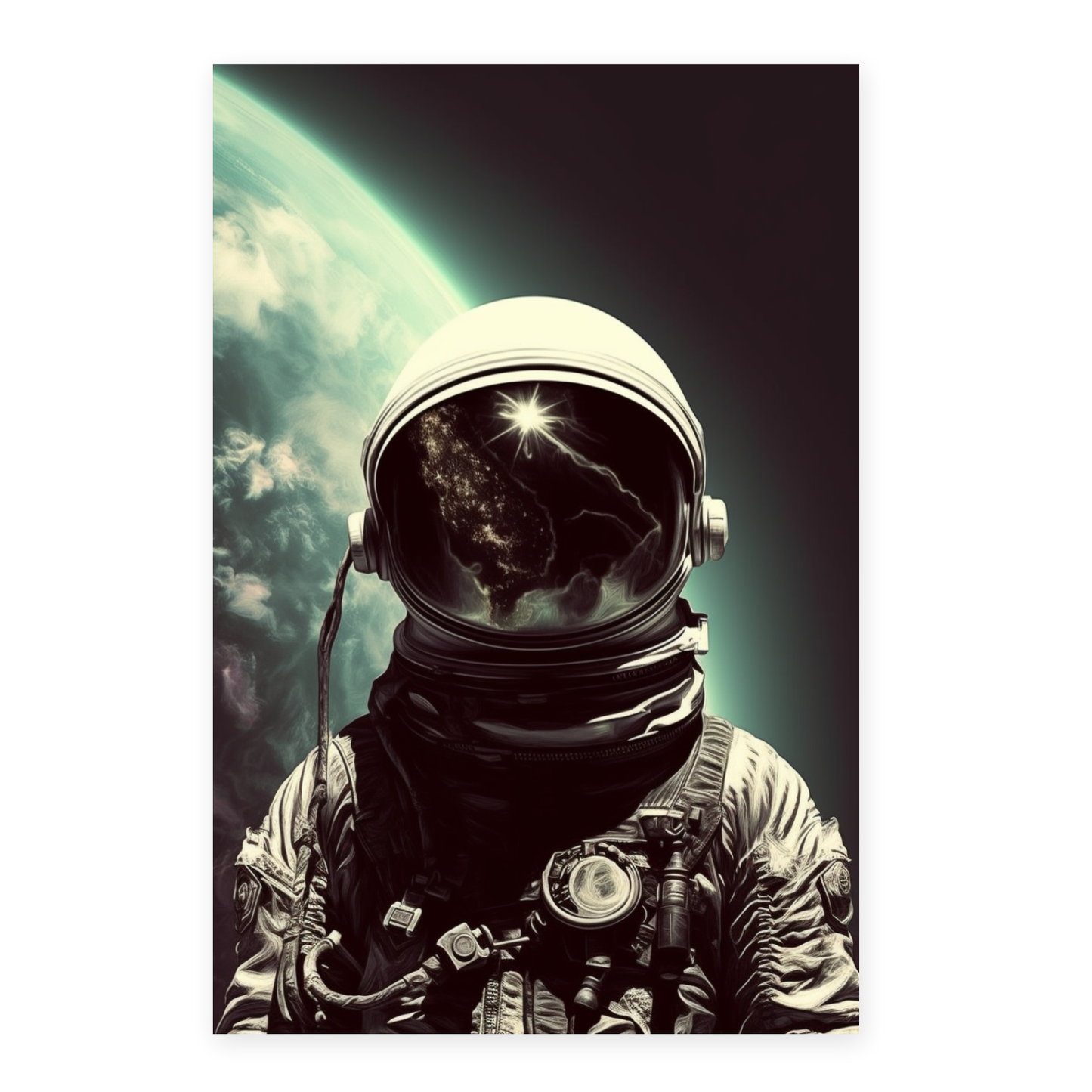 Póster Dios es un Astronauta