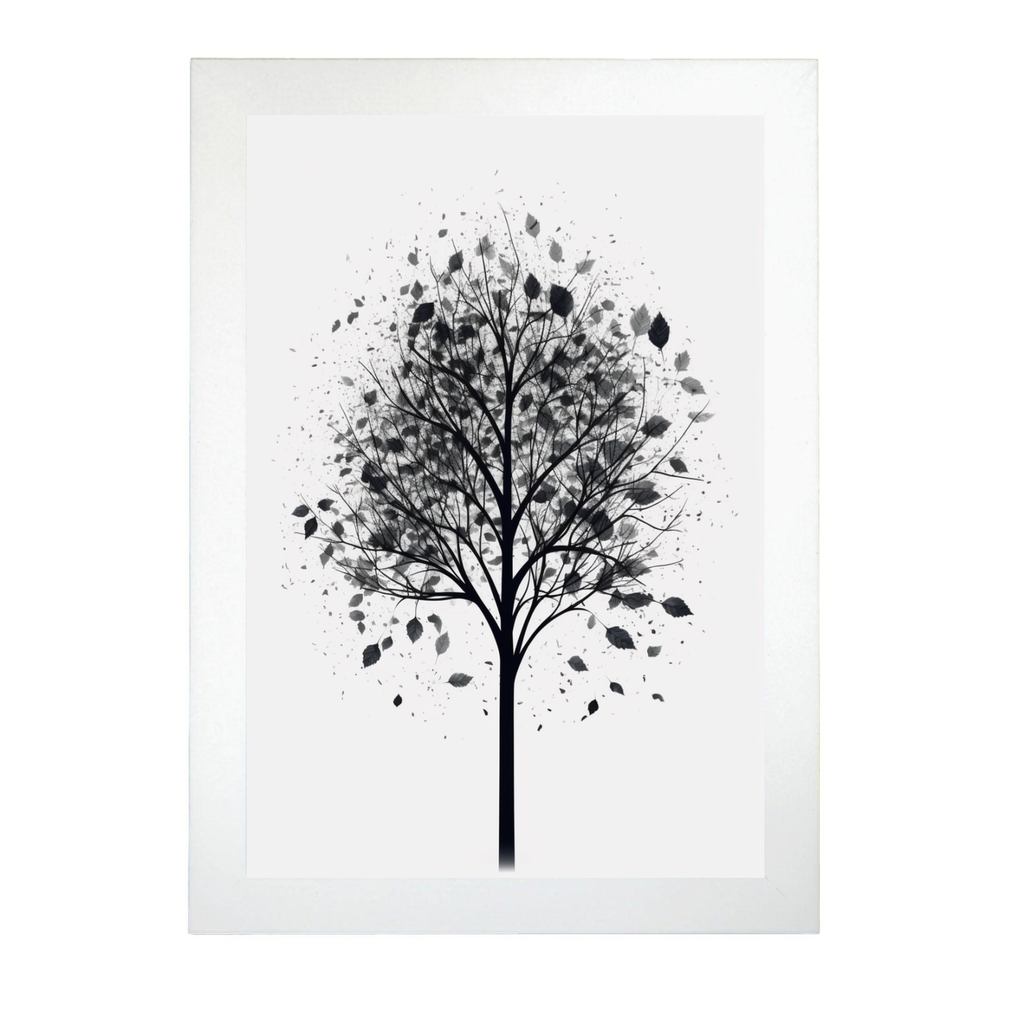 Póster Minimalista Árbol de Hojas de Alta Calidad Nacnic