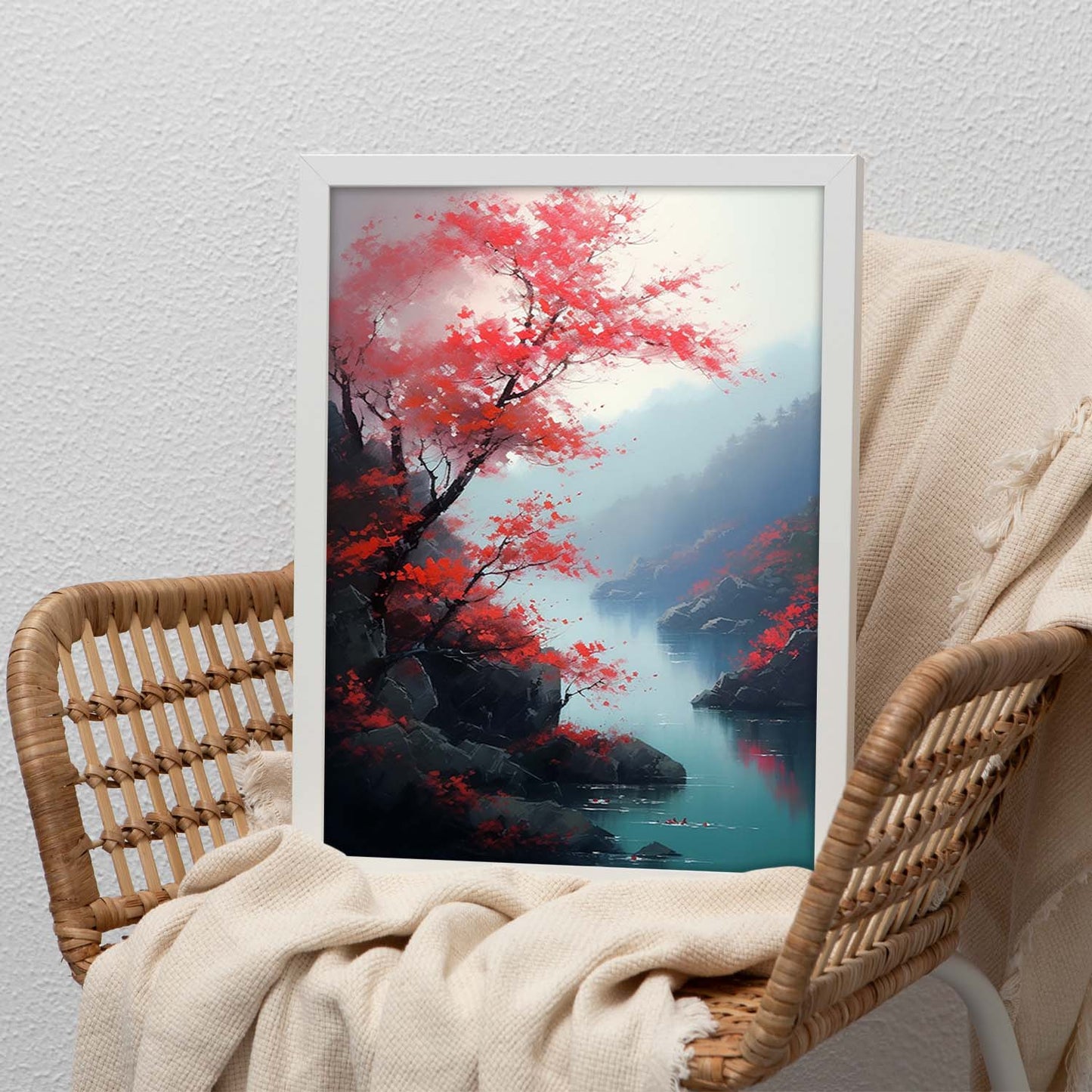 Póster El Lirio Rojo de Cereza de Geh Cheng