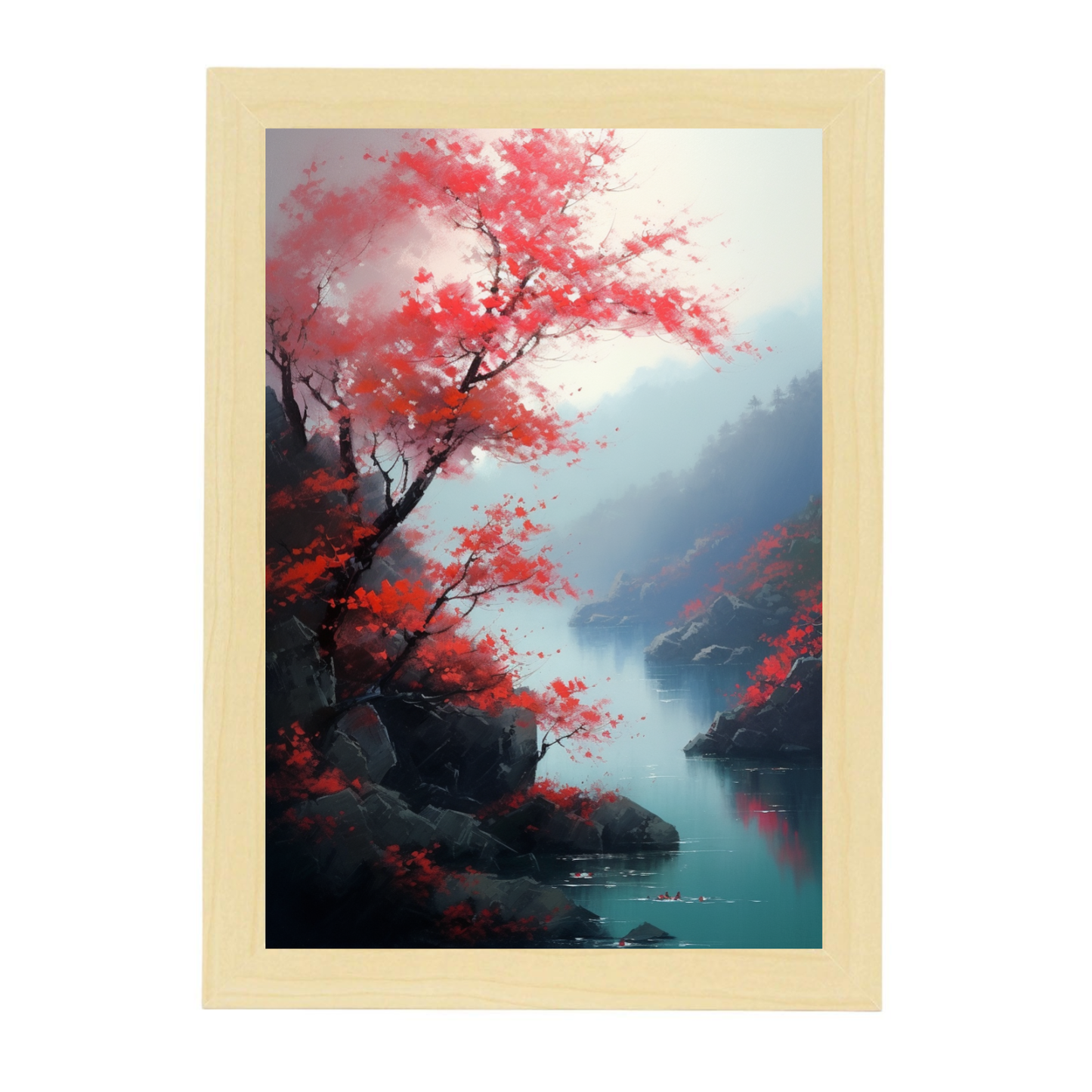 Póster El Lirio Rojo de Cereza de Geh Cheng