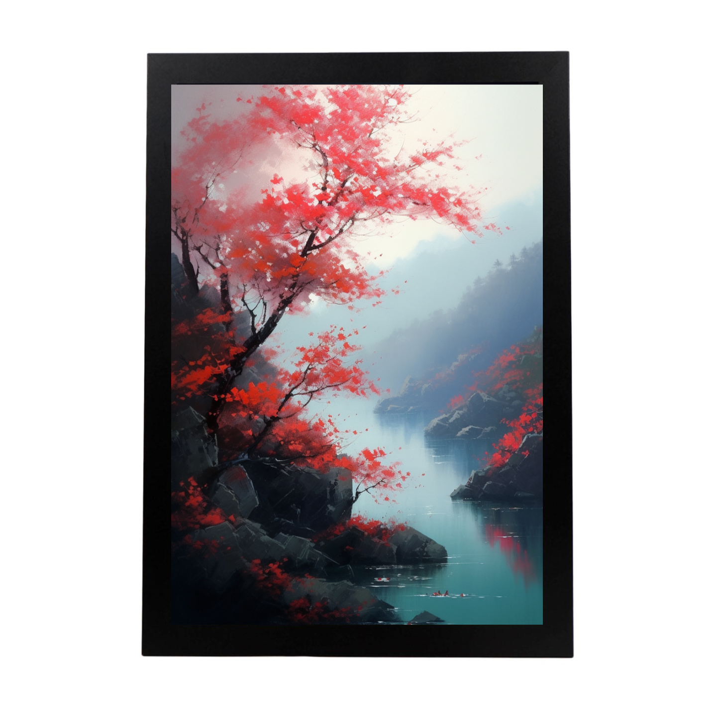 Póster El Lirio Rojo de Cereza de Geh Cheng