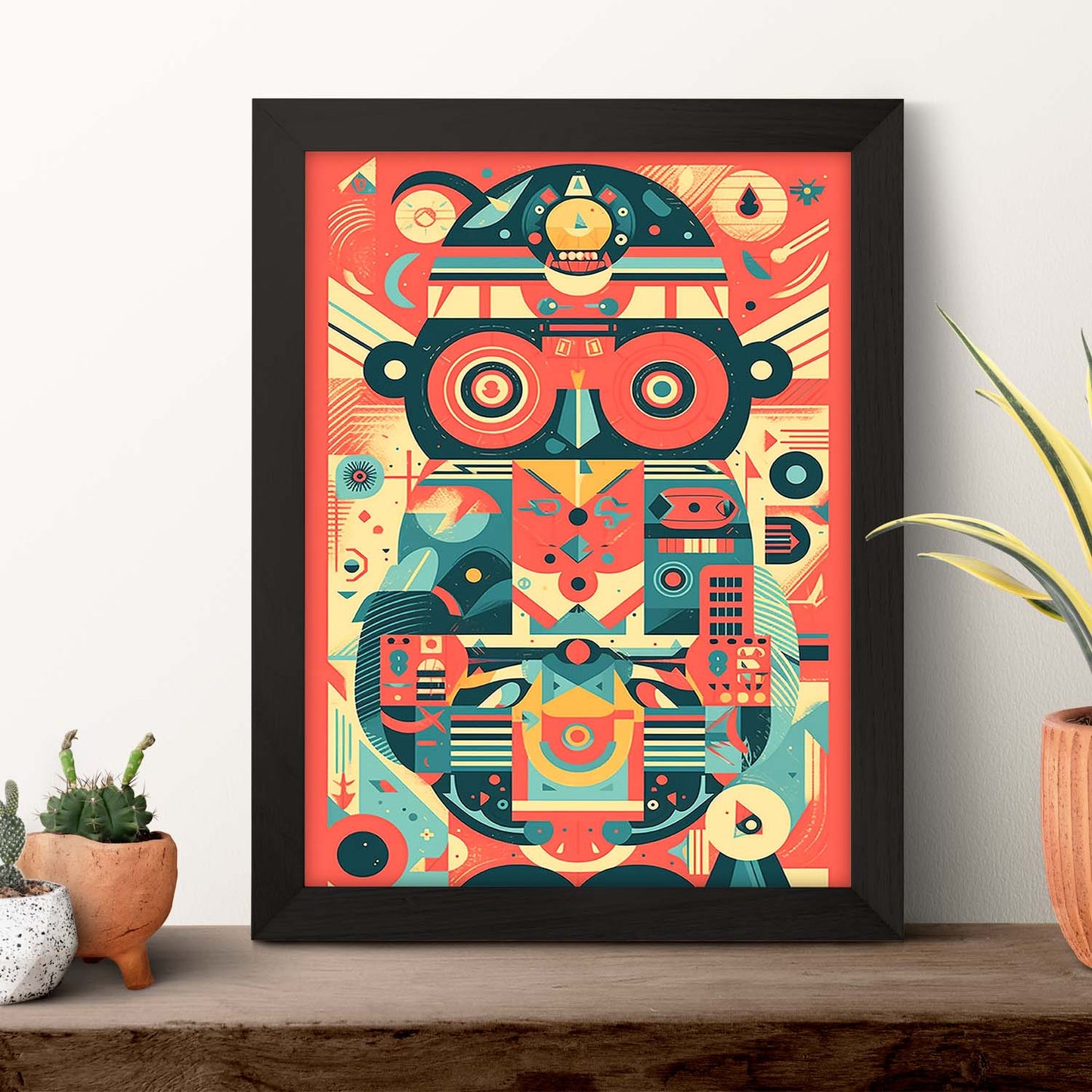 Póster Comunista con Formas Geométricas I