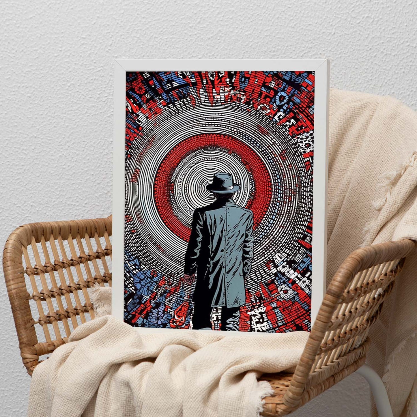 Póster de Viajero del Tiempo con Sombrero