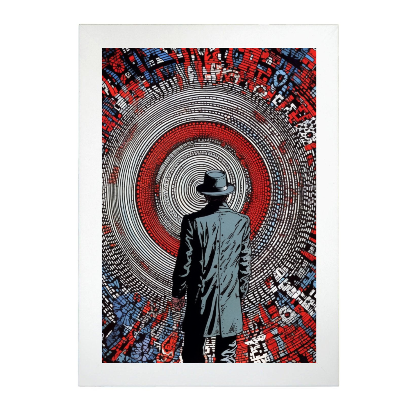 Póster de Viajero del Tiempo con Sombrero