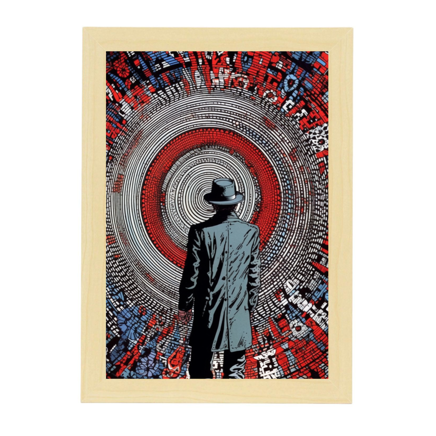 Póster de Viajero del Tiempo con Sombrero