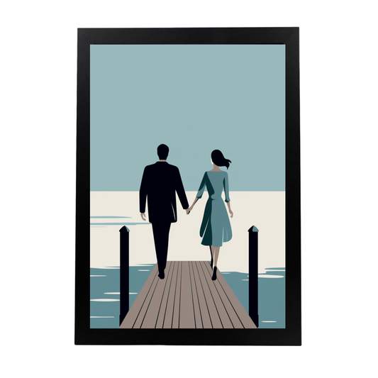 Póster Elegante de Pareja Elegante