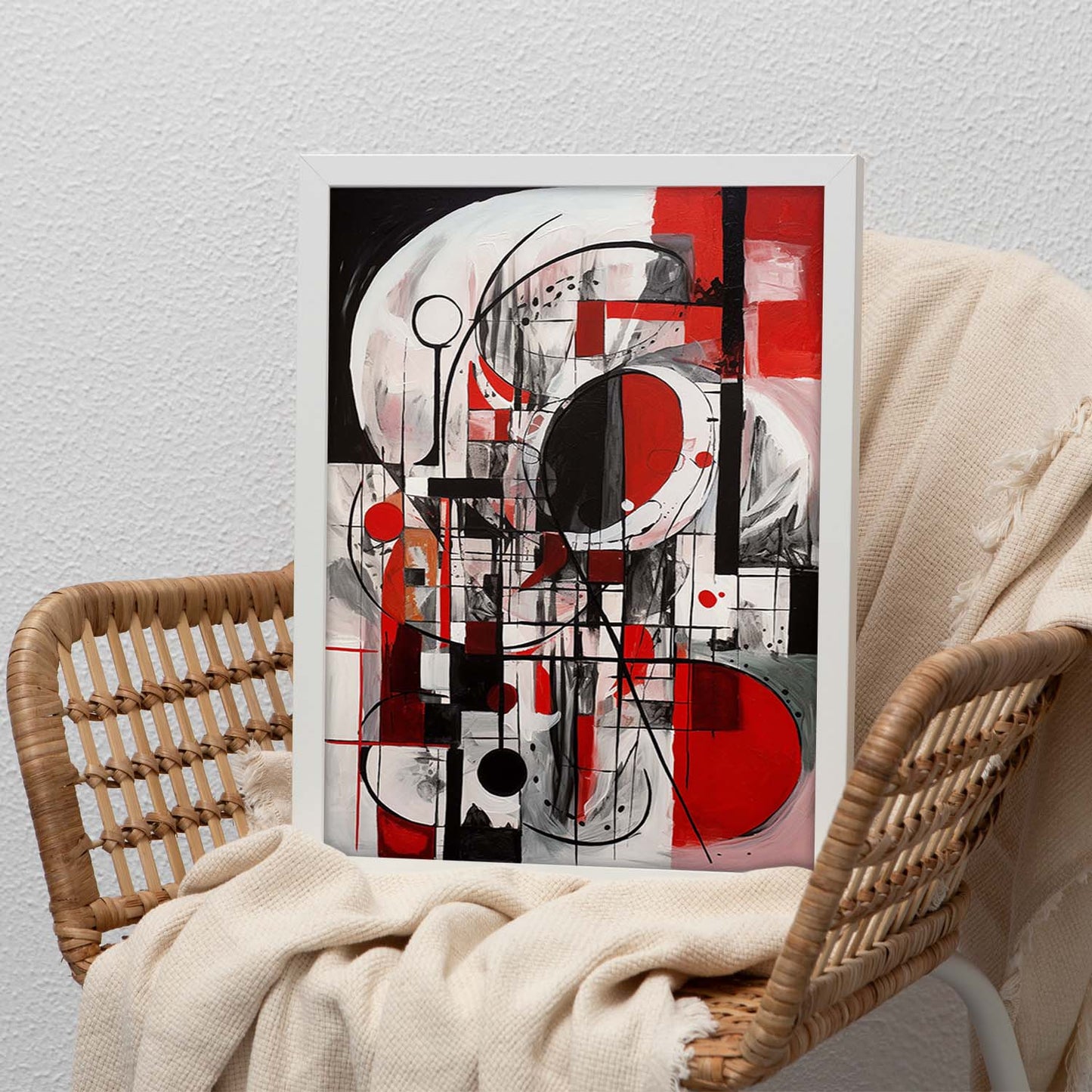 Póster Escandinavo Surrealista Abstracto