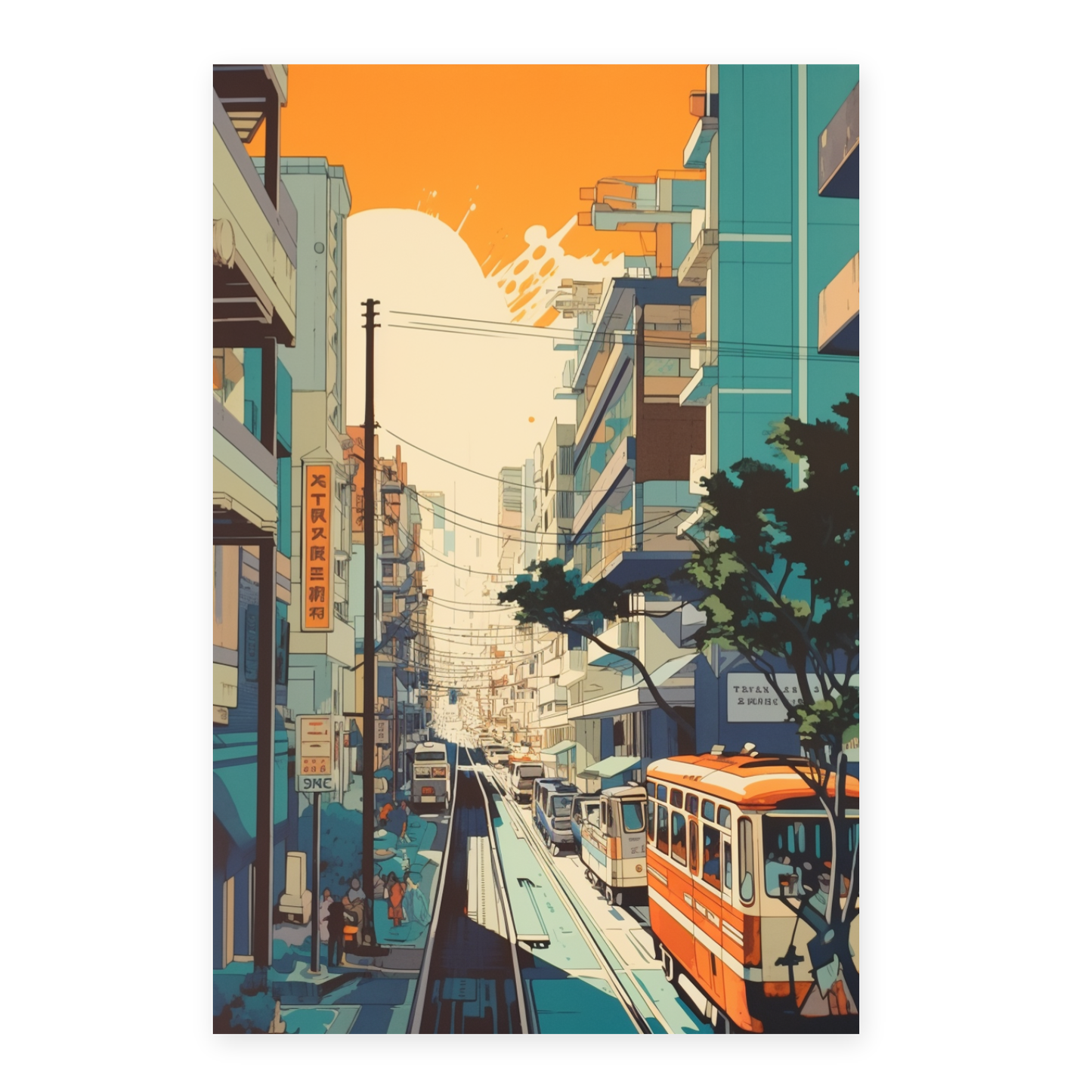 Póster Minimalista de Anuncios Años 60