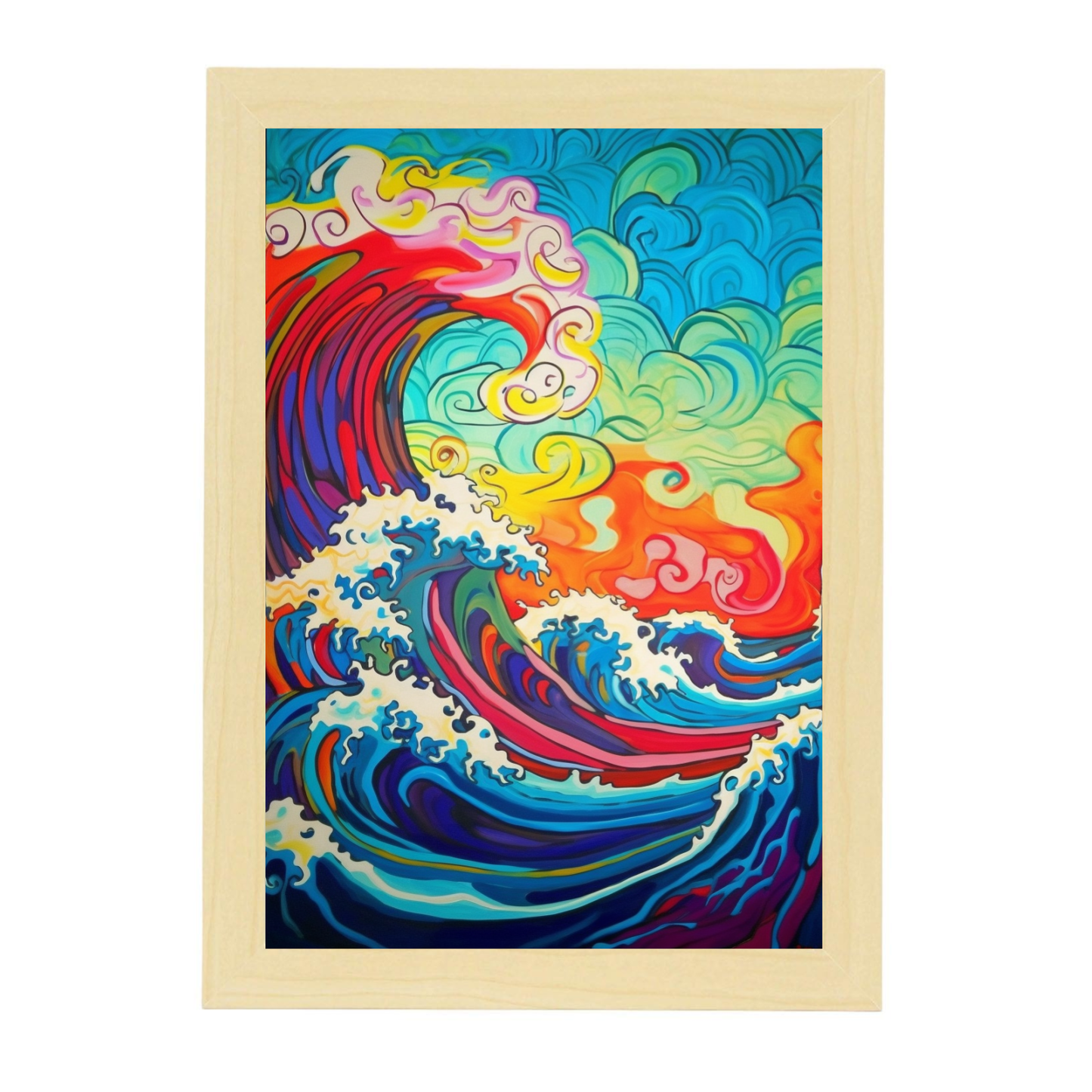 Póster Estilo Peter Max y Van Gogh