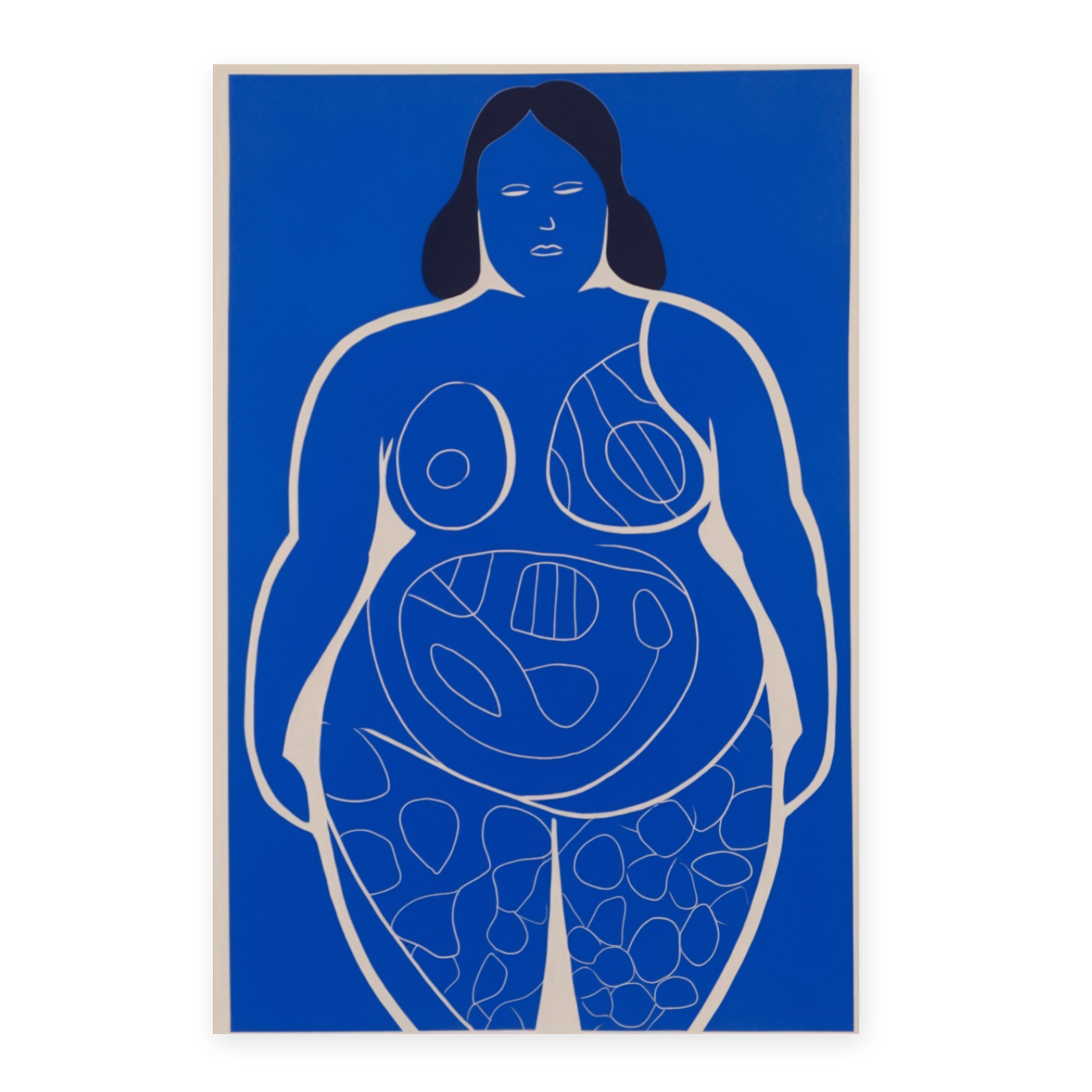 Lámina de Figura Femenina en Dibujo Lineal