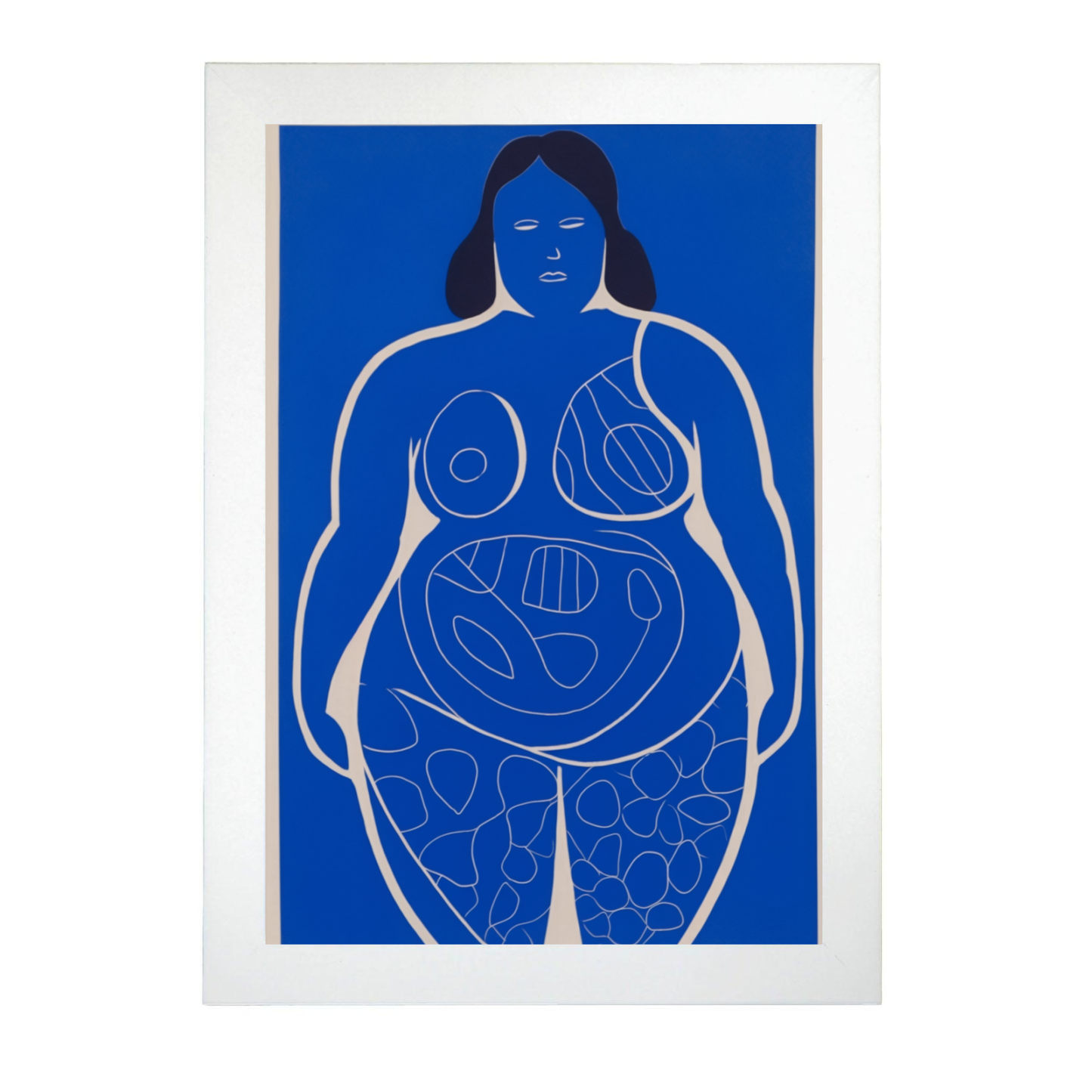 Lámina de Figura Femenina en Dibujo Lineal