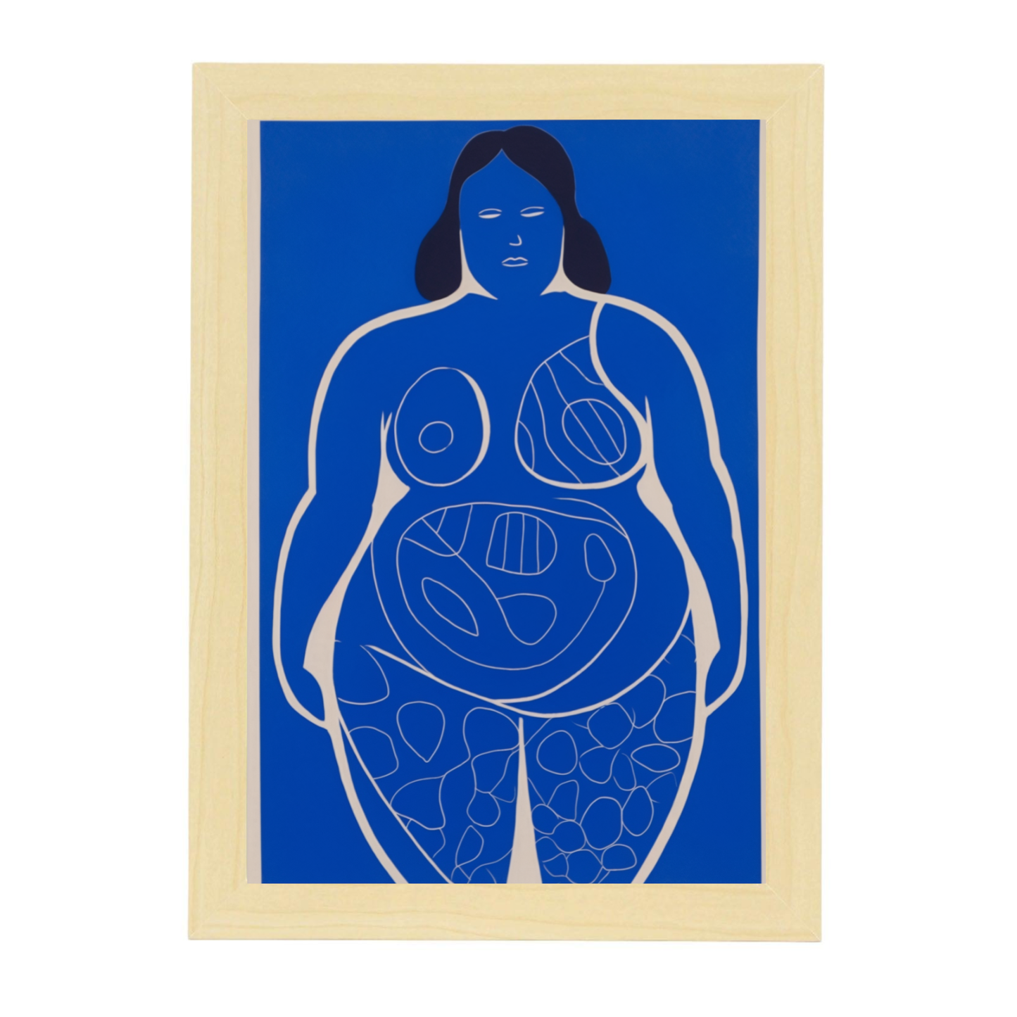 Lámina de Figura Femenina en Dibujo Lineal