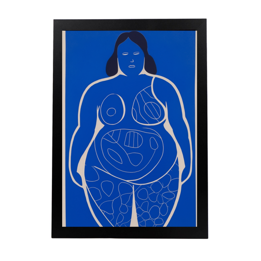 Lámina de Figura Femenina en Dibujo Lineal