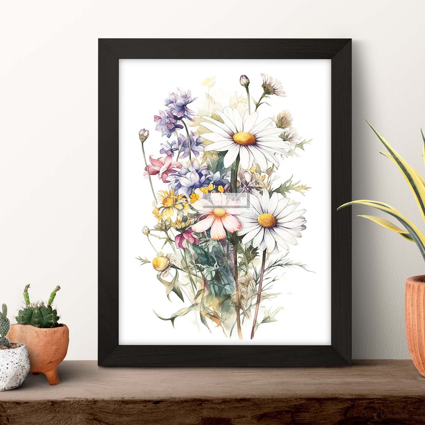 Lámina de Flores Silvestres Acuarela