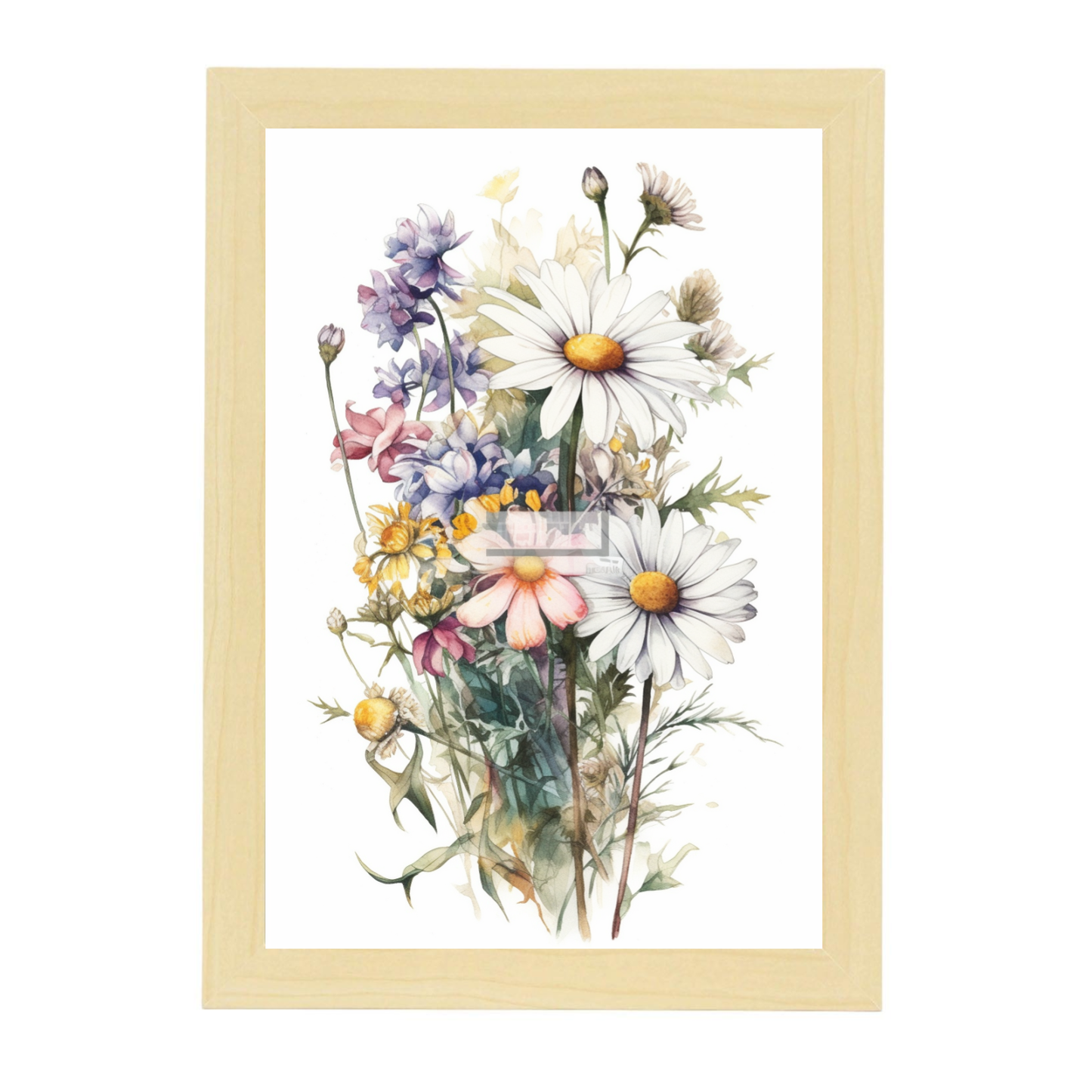 Lámina de Flores Silvestres Acuarela