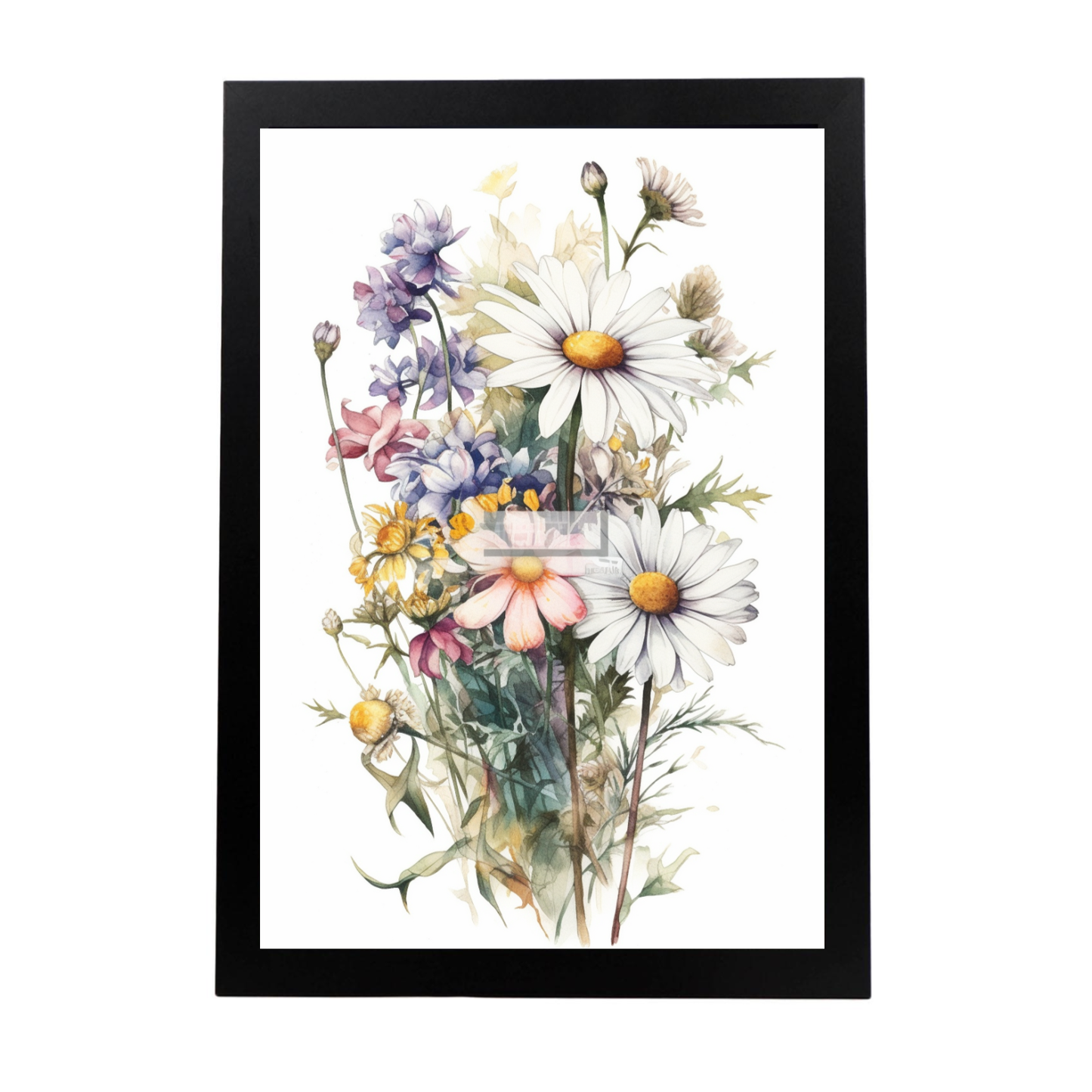 Lámina de Flores Silvestres Acuarela