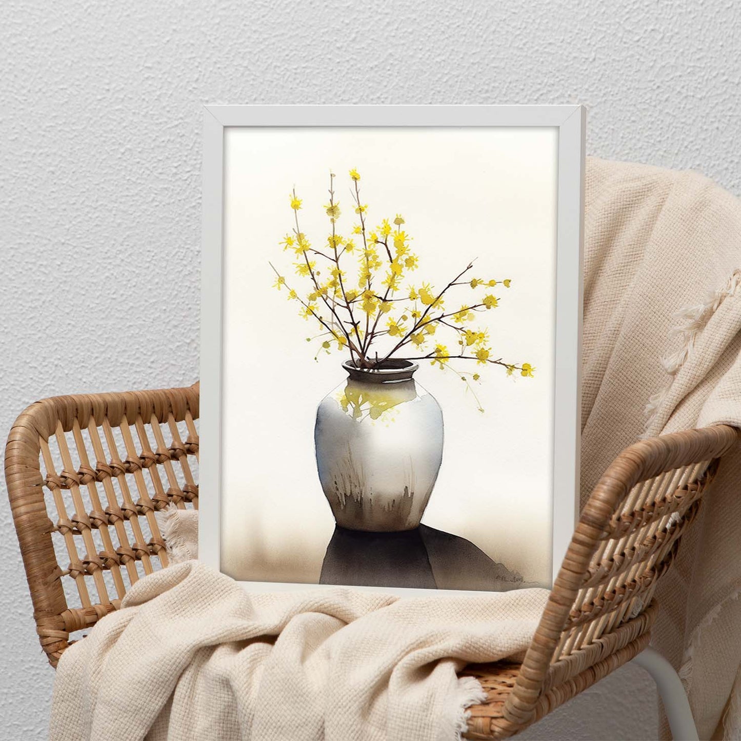 Póster Flores Silvestres en Acuarela