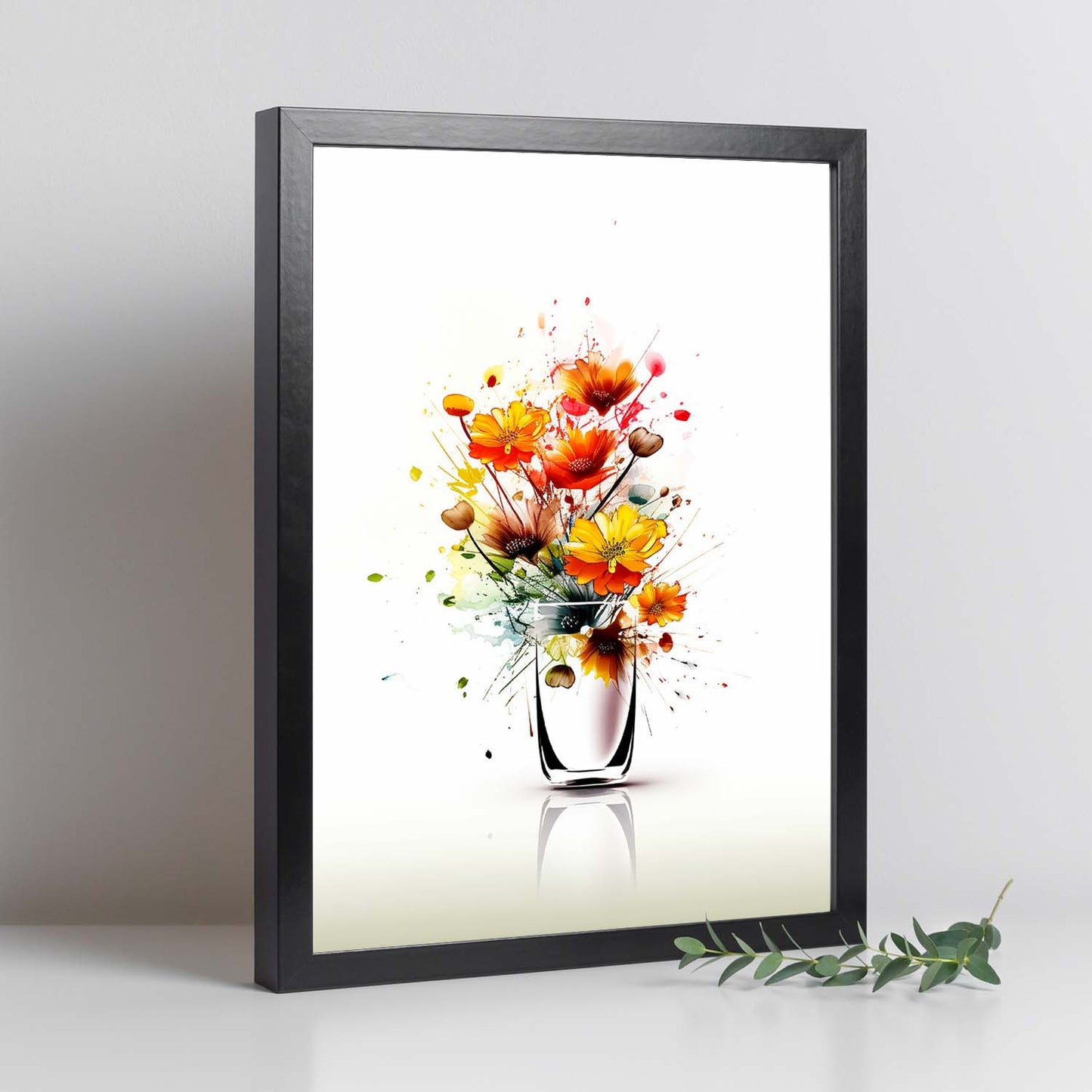 Póster Flores Silvestres en Acuarela