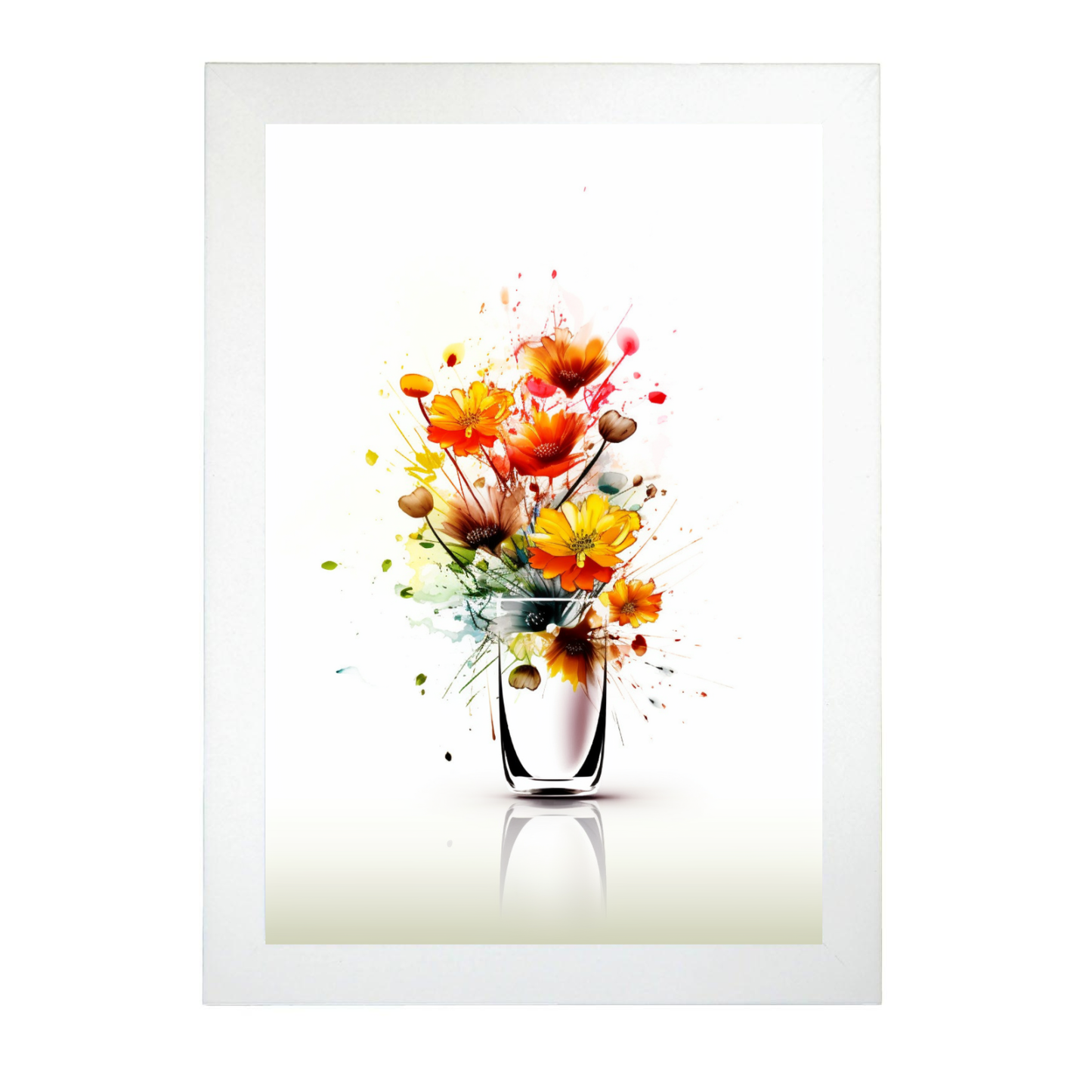 Póster Flores Silvestres en Acuarela