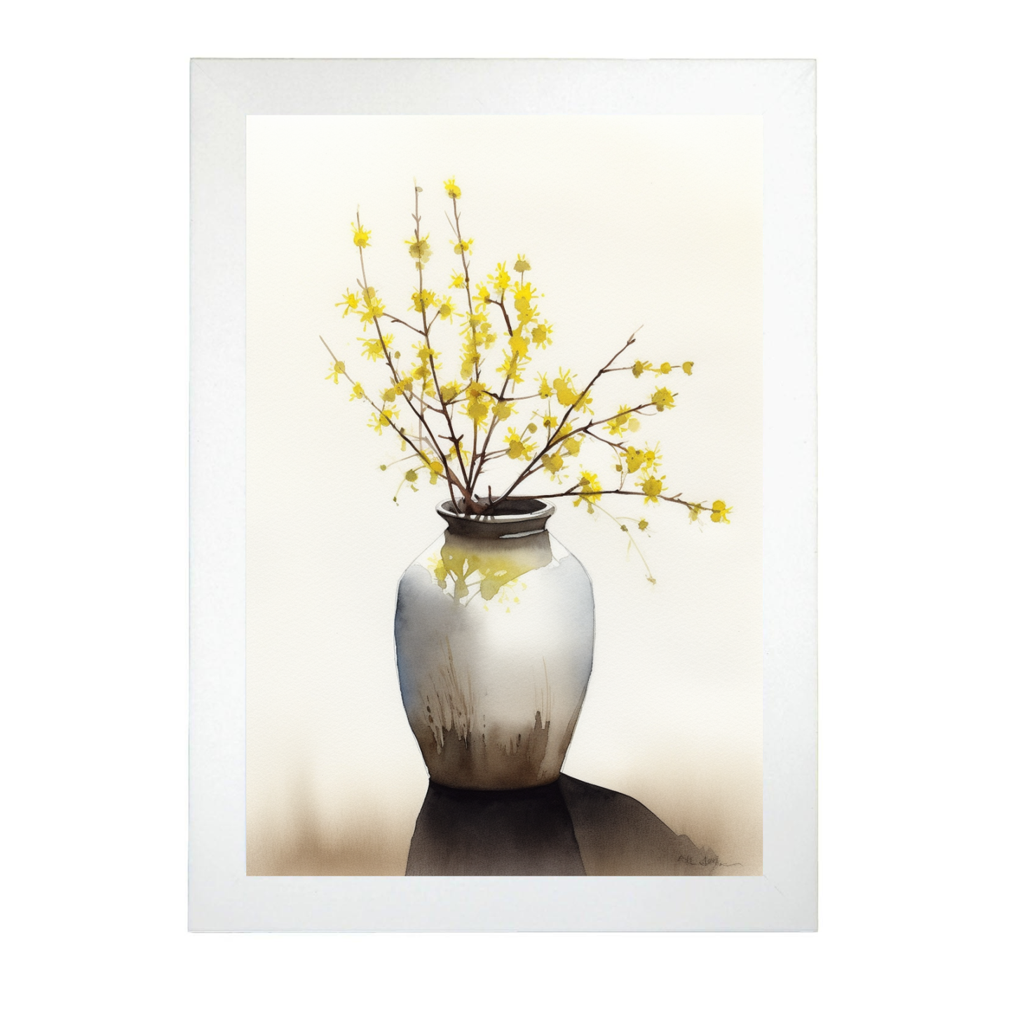 Póster Flores Silvestres en Acuarela