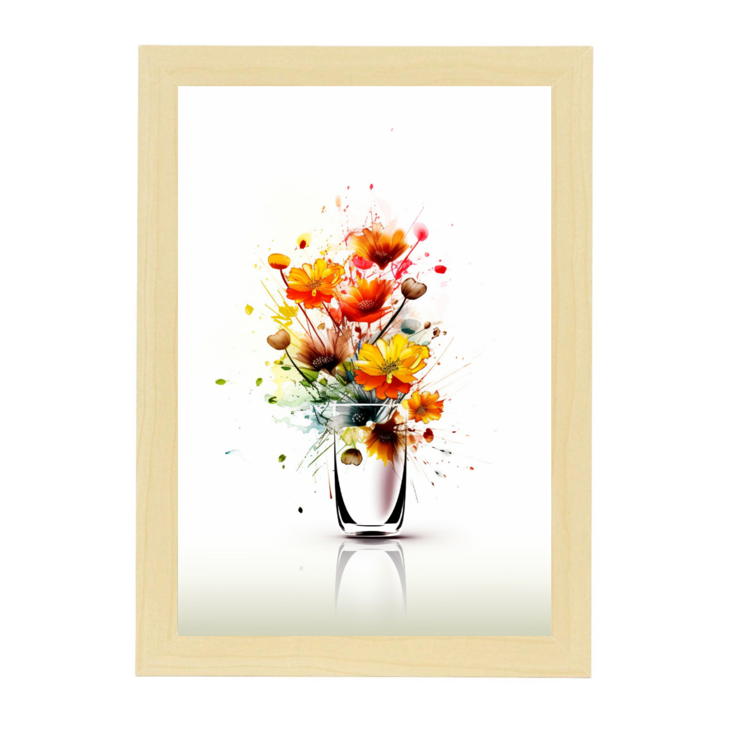 Póster Flores Silvestres en Acuarela