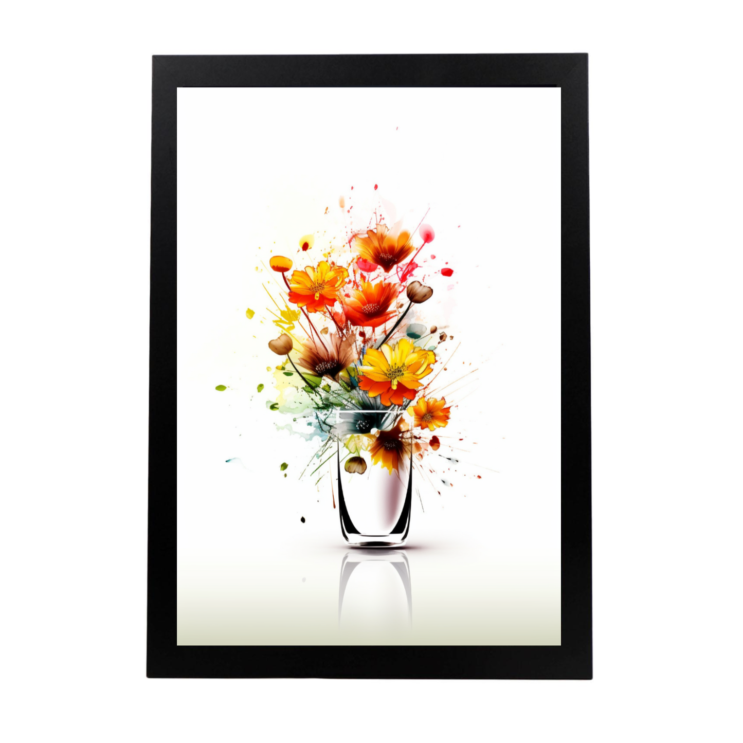 Póster Flores Silvestres en Acuarela