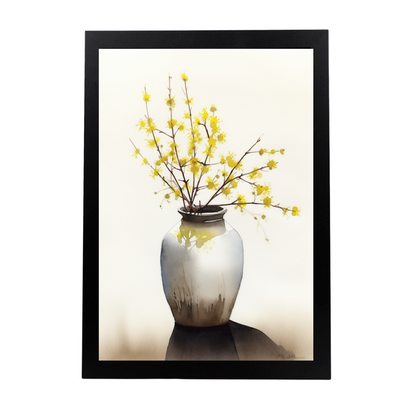 Póster Flores Silvestres en Acuarela