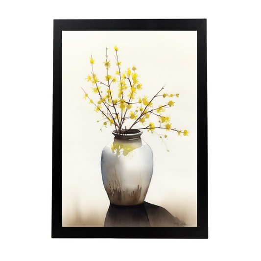Póster Flores Silvestres en Acuarela