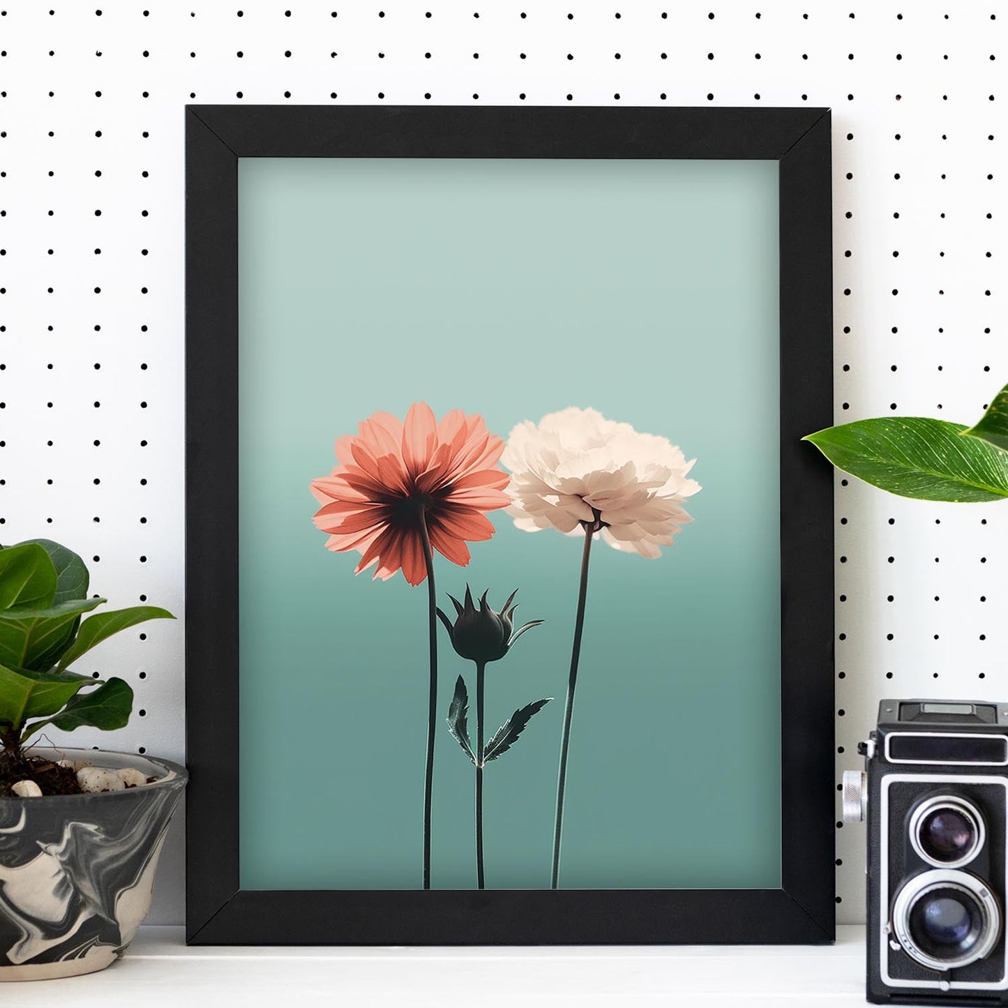 Poster Minimalista Flores Simples