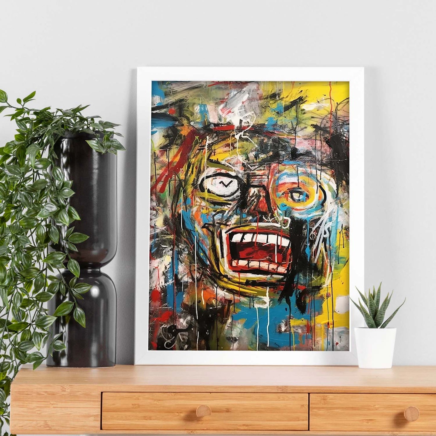 Póster Guía de Abandono de Juego en Estilo en Blanco
