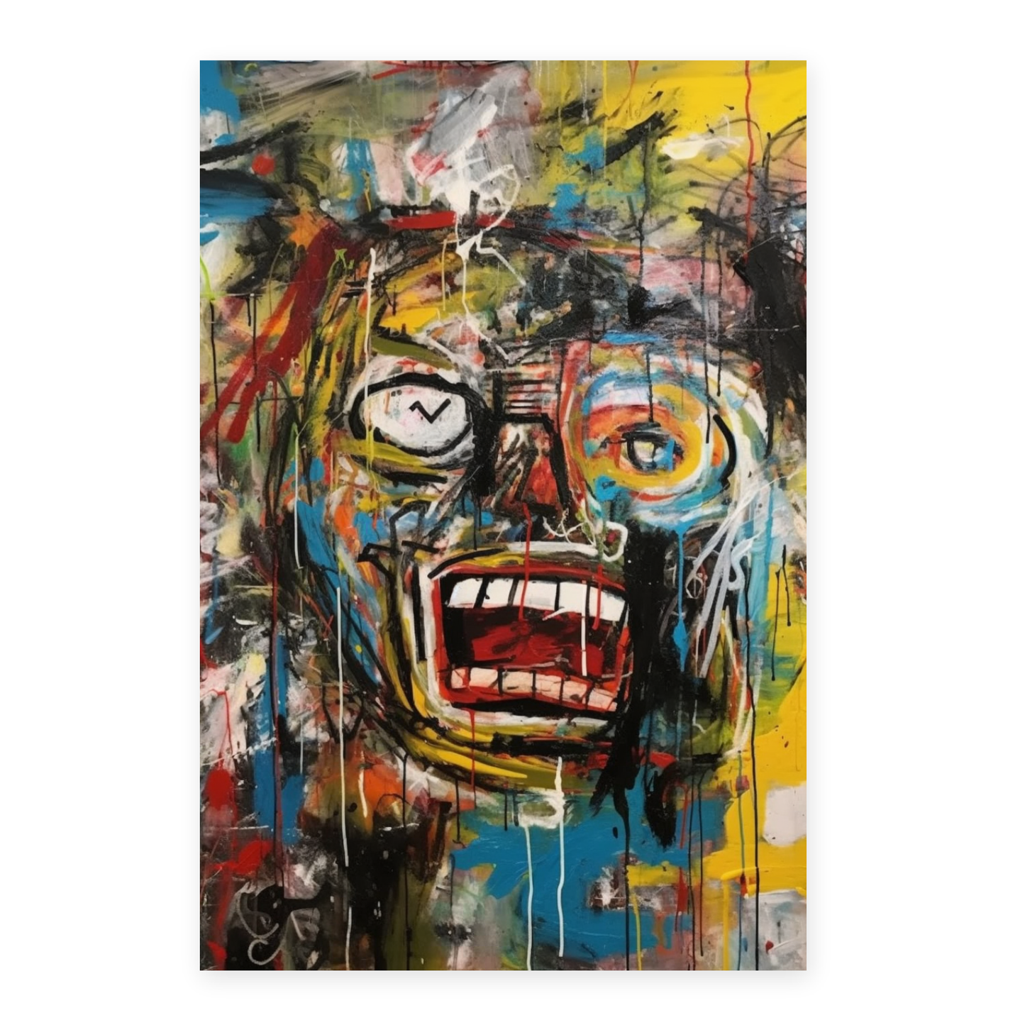 Póster Guía de Abandono de Juego en Estilo en Blanco
