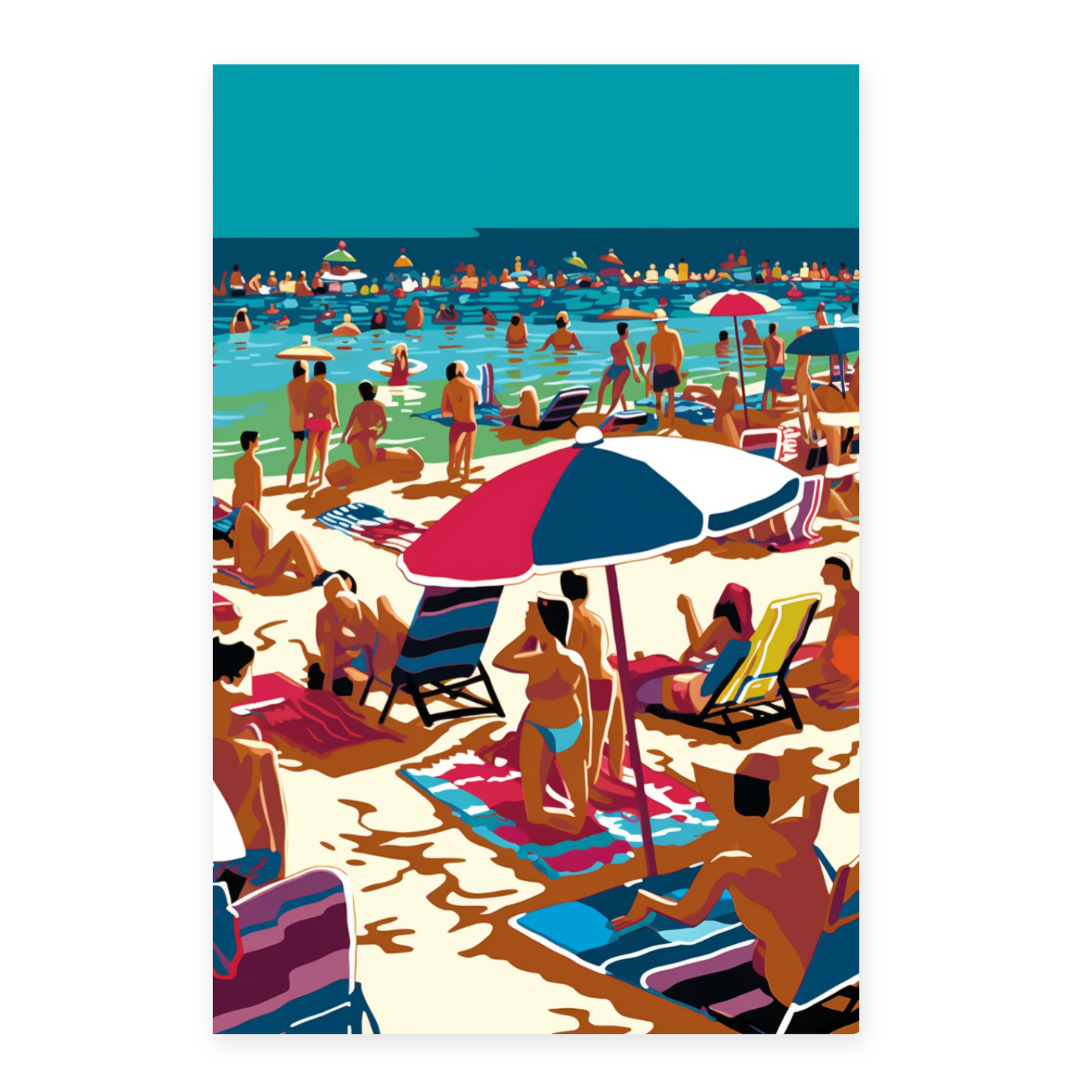 Póster de Ilustración Digital de Personas