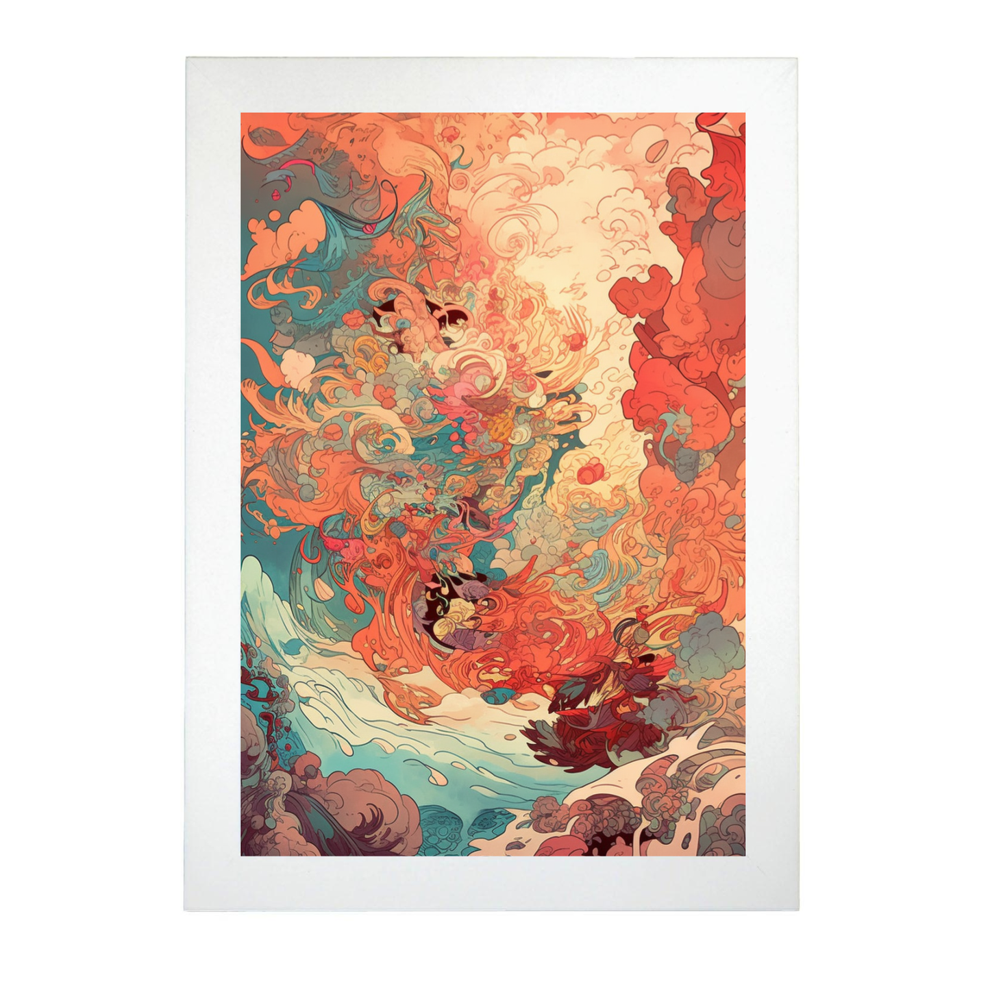 Póster Ilustración Submarina Fantástica
