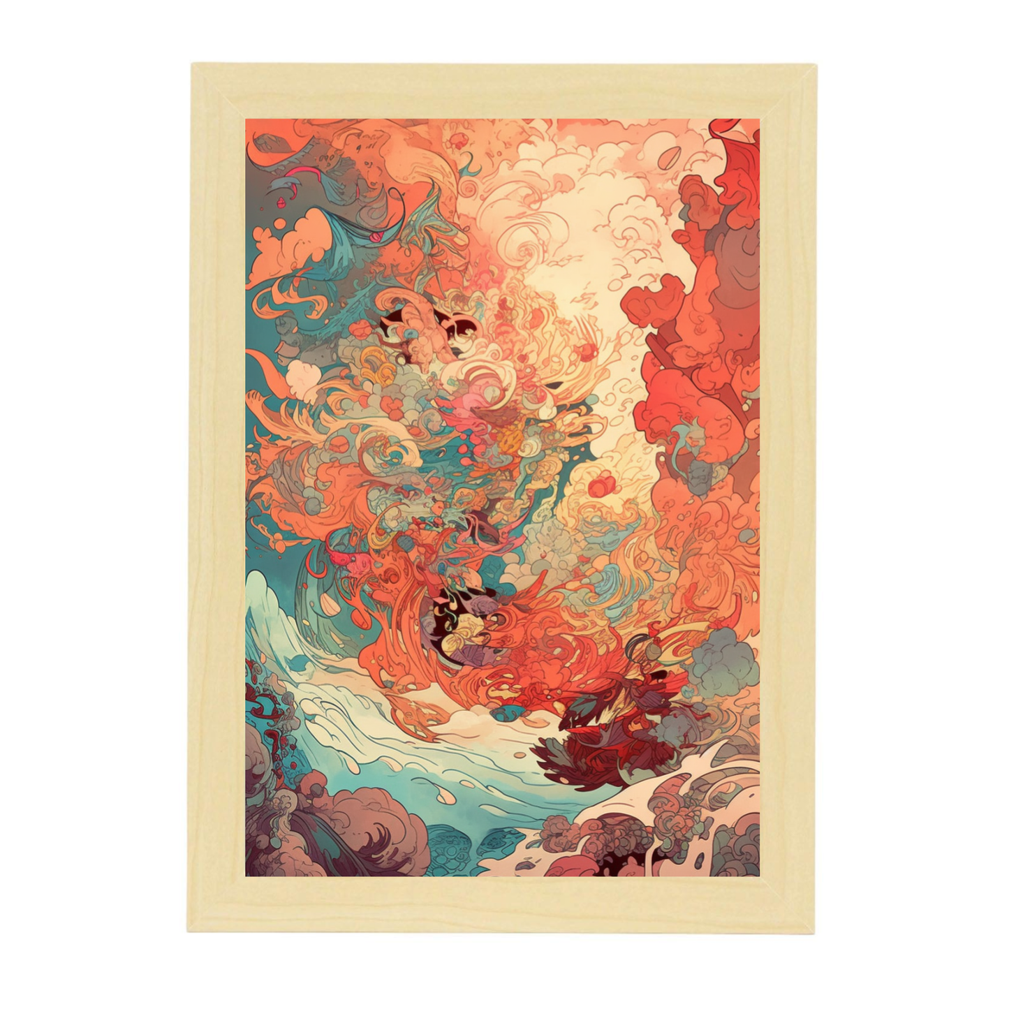 Póster Ilustración Submarina Fantástica