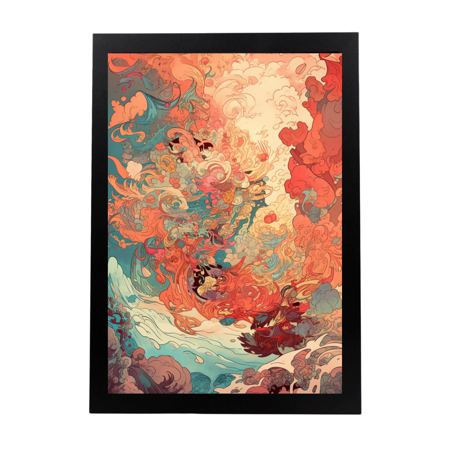 Póster Ilustración Submarina Fantástica